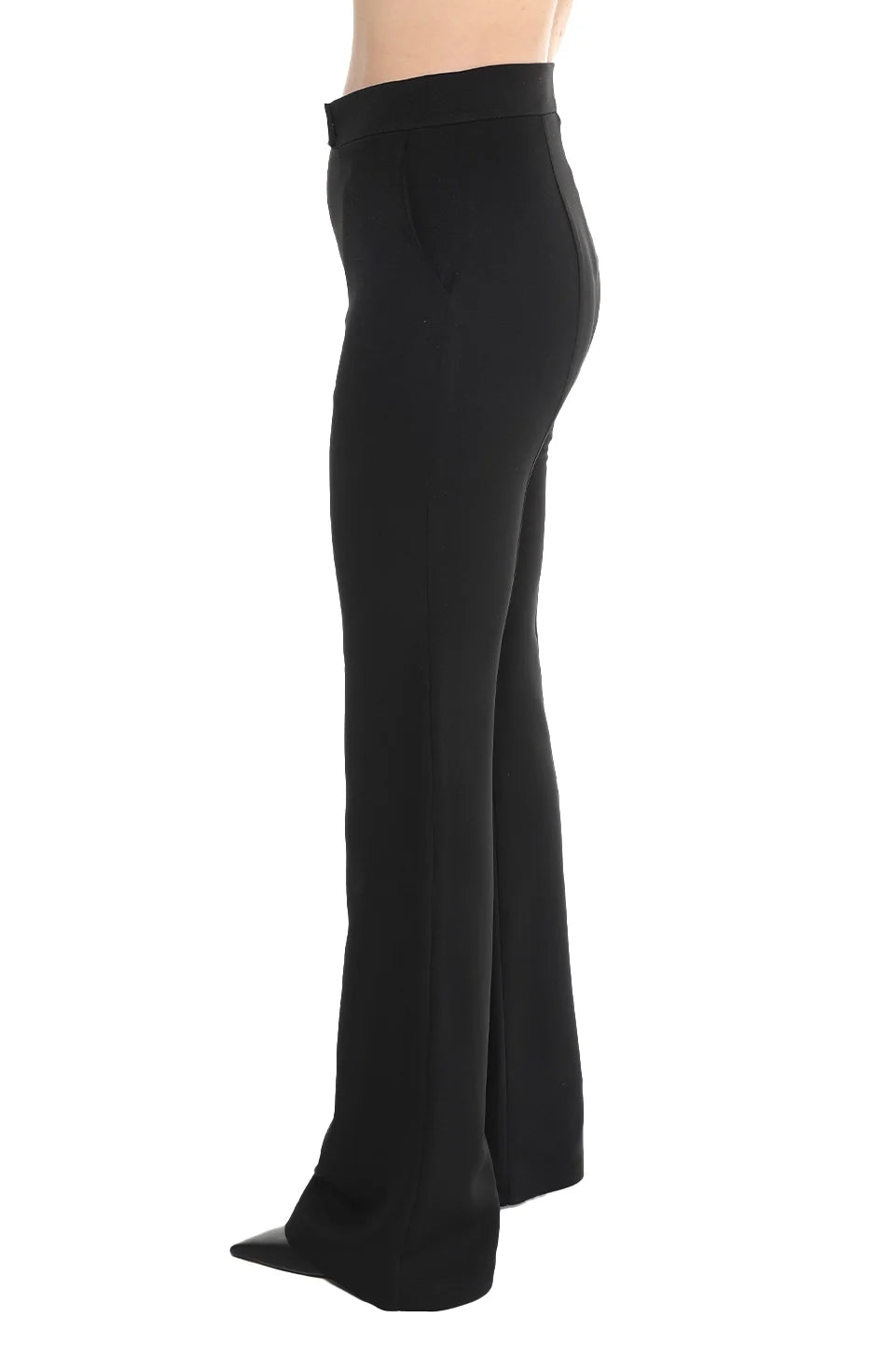Flare Black Classy Pant With Side Pocket