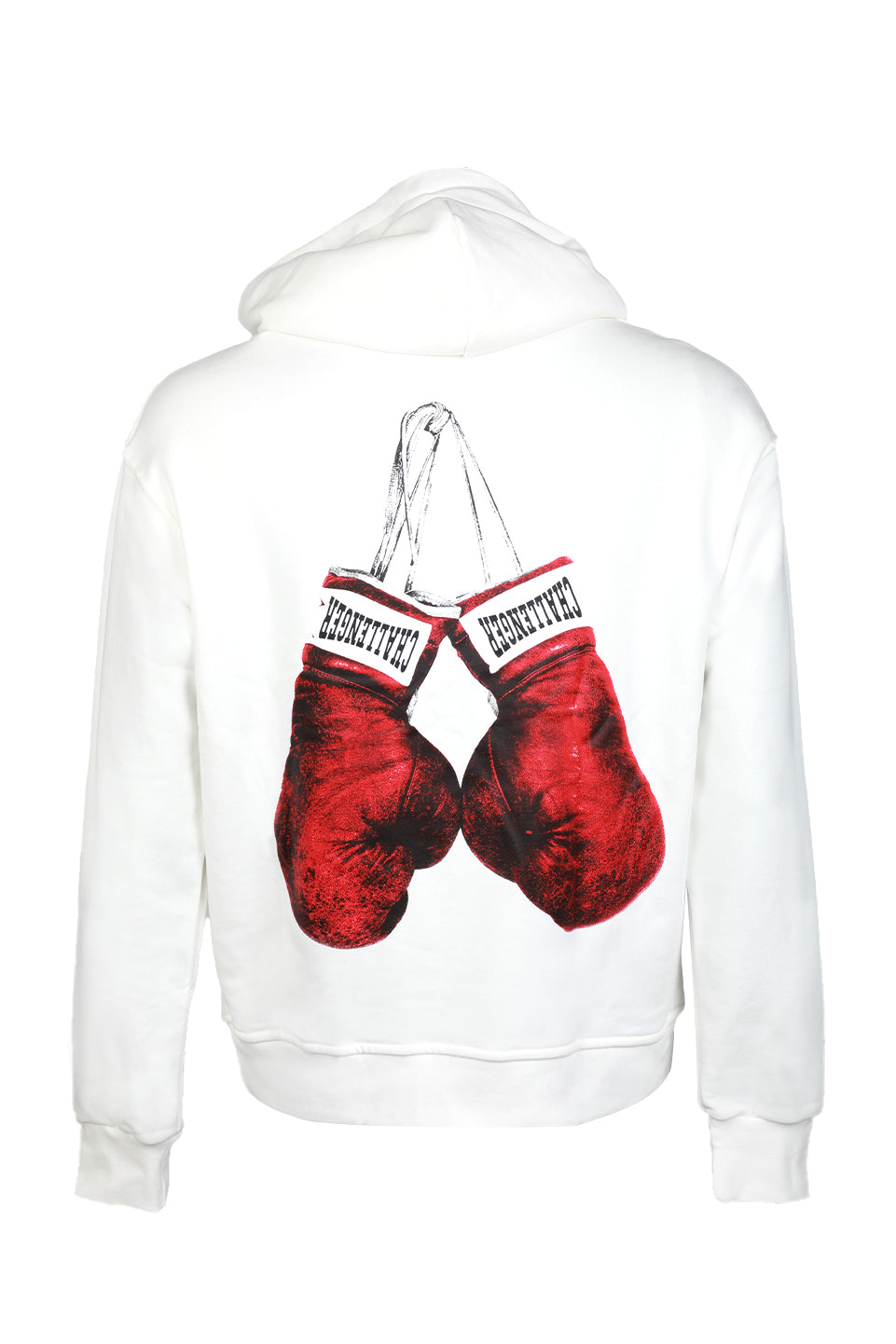 White Printed Hoodie