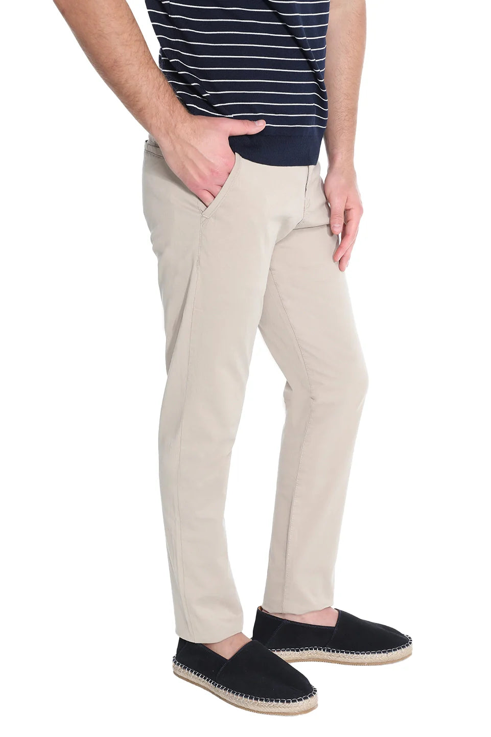 Chino Beige Pant With Side Pockets