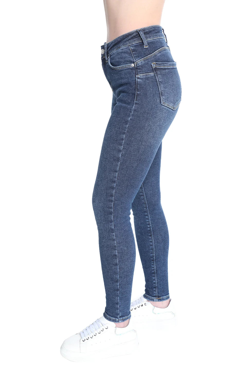 Skinny Navy Plain Basic Jeans