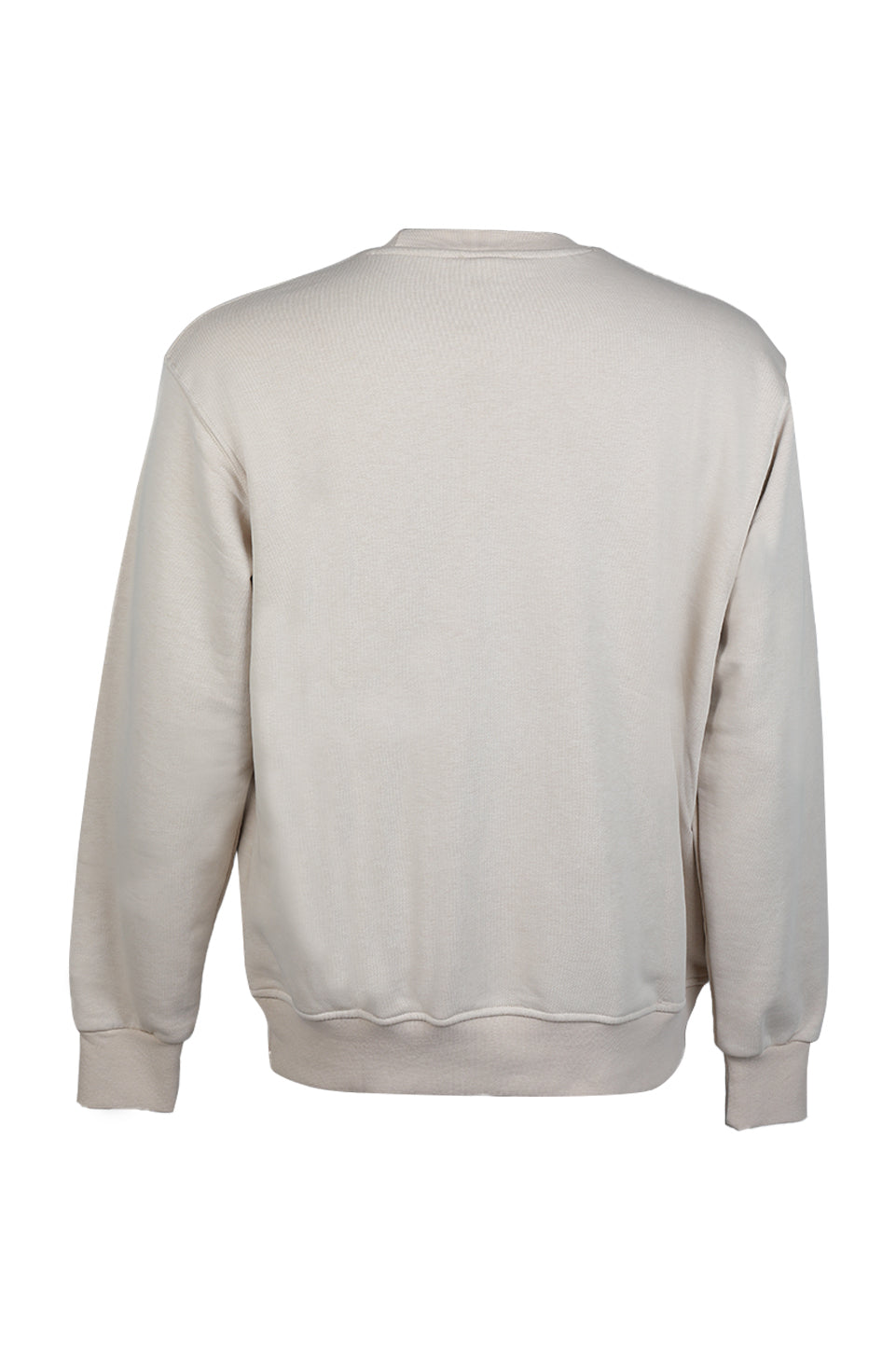 Plain Beige Sweater Round Neck