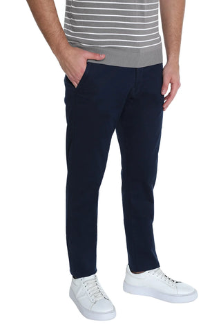 Chino Navy Pant With Side Pockets