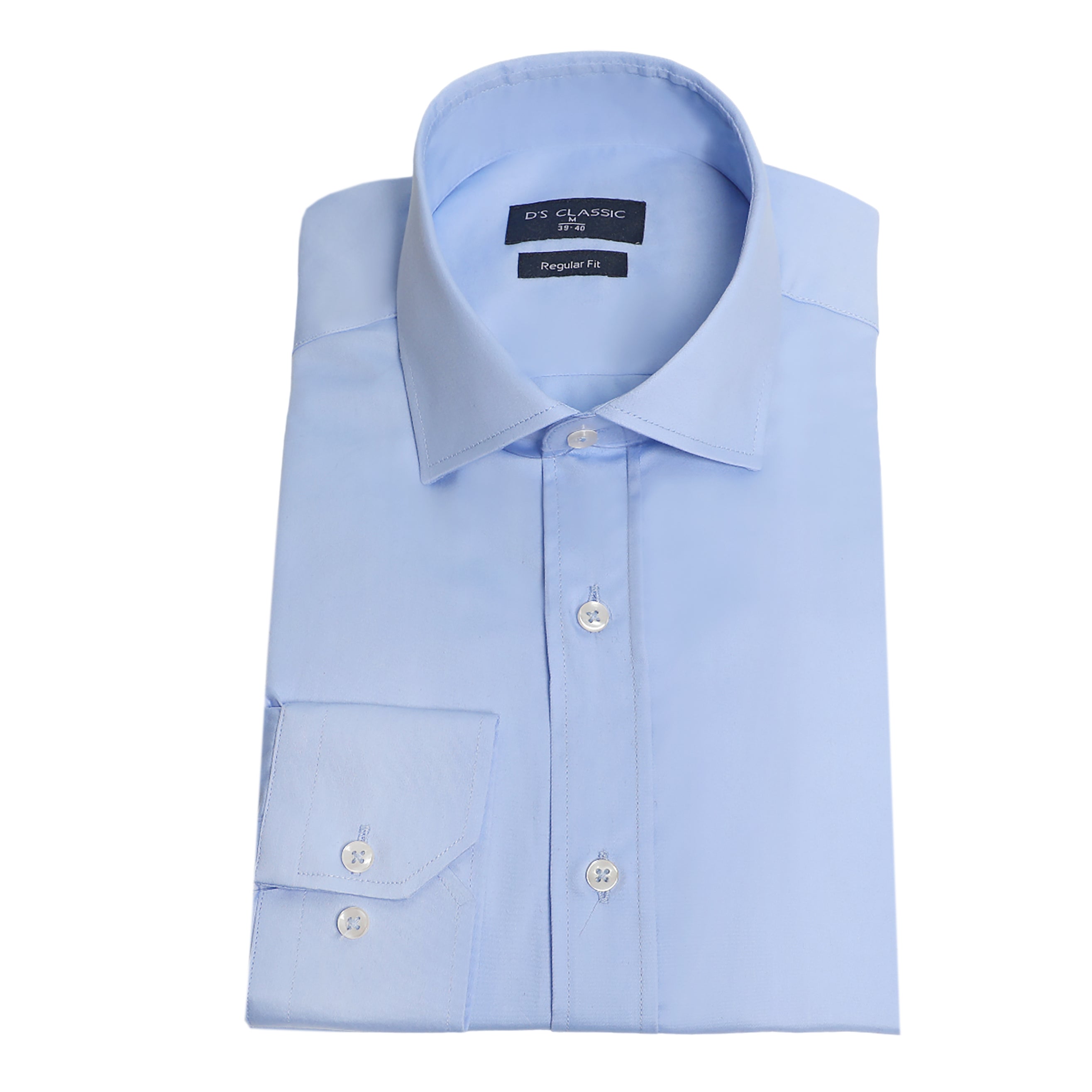 D's Damat Blue Regular-Fit Classic Shirt