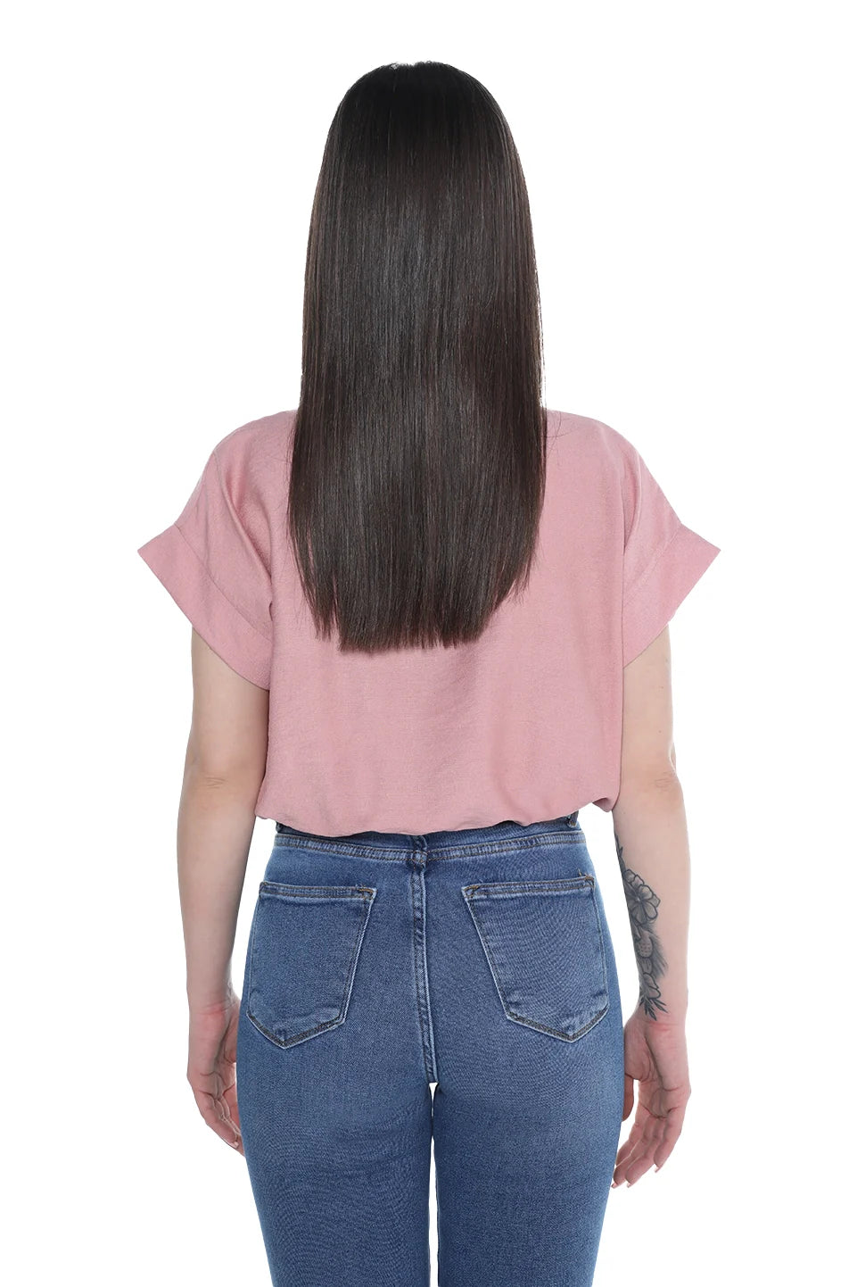 Short Sleeve Crop Pink Shirt