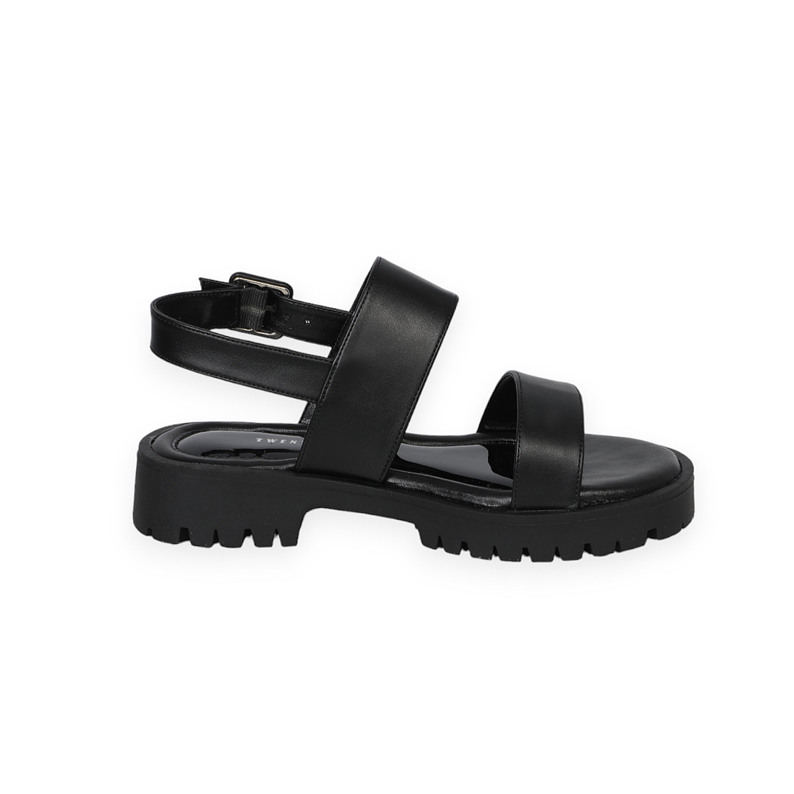 Comfortable Black Sandals With Ankle Strap