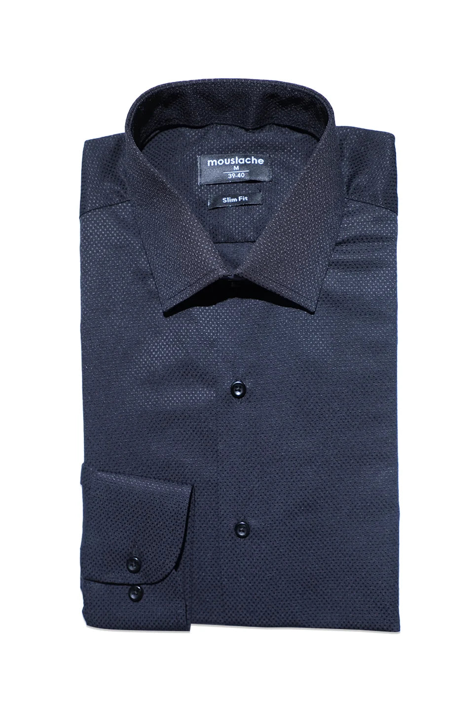 Slim Fit Black Classic Shirt