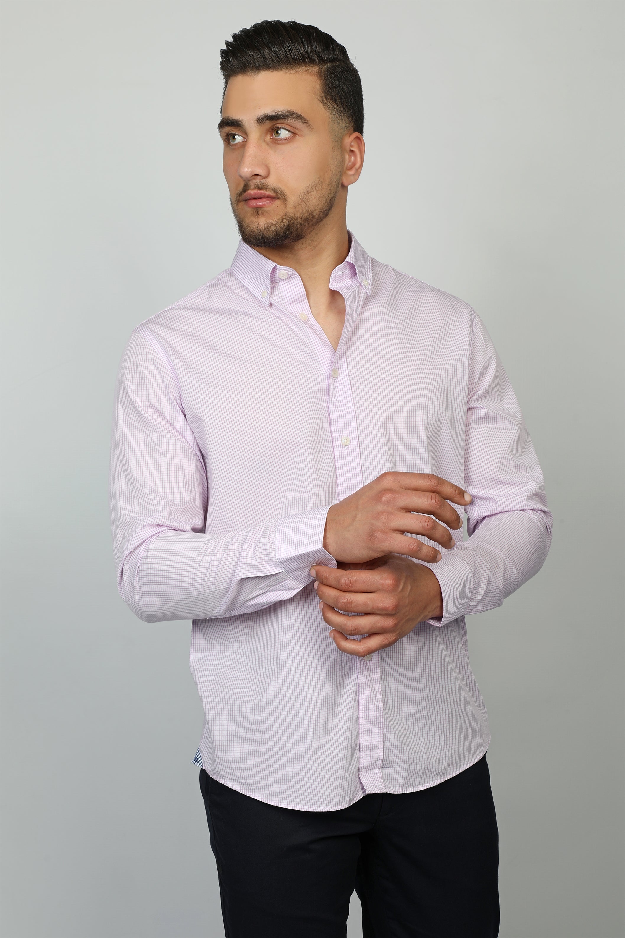 Men Pink Shirt With Simple Design