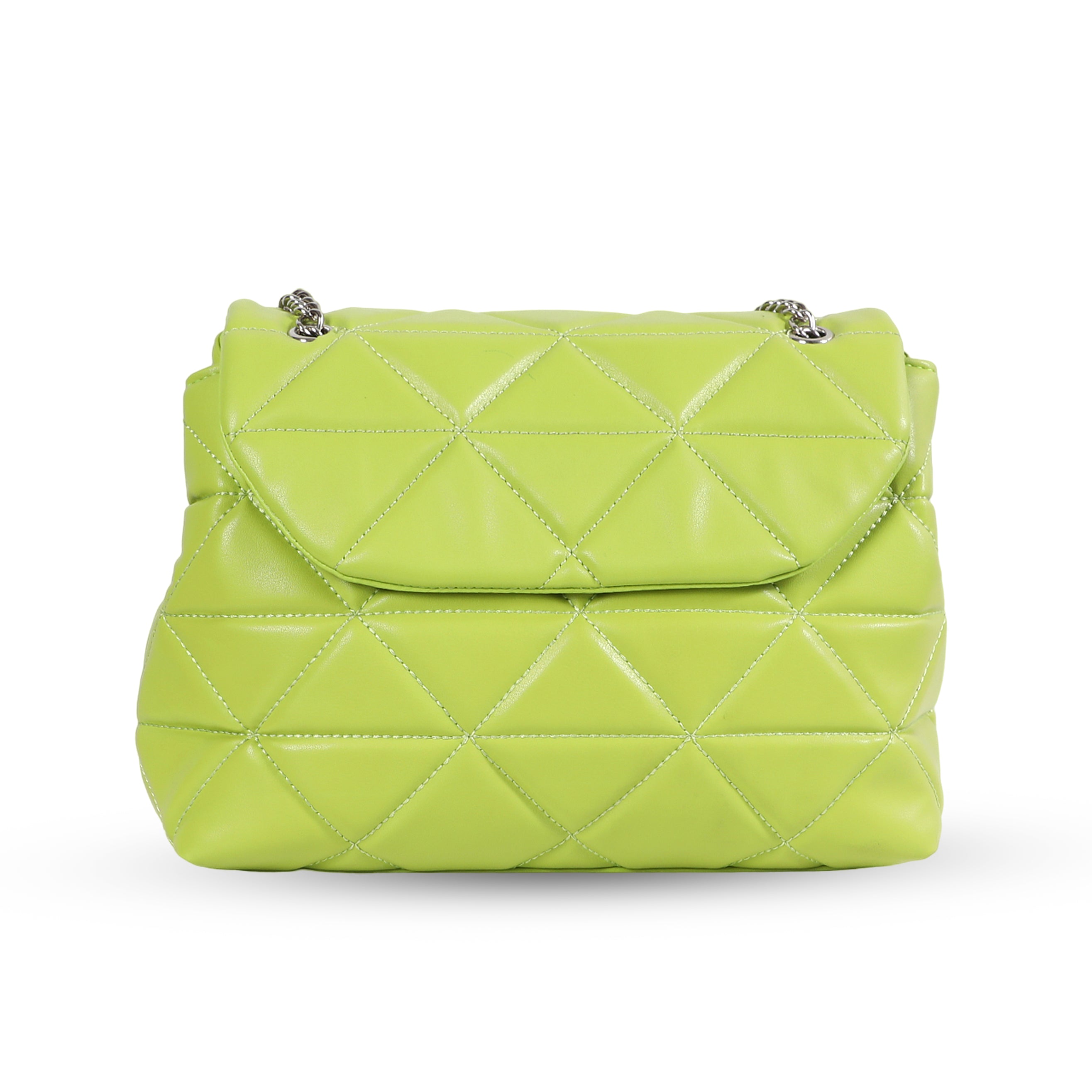 Women Green Casual Handbag With Unique Design