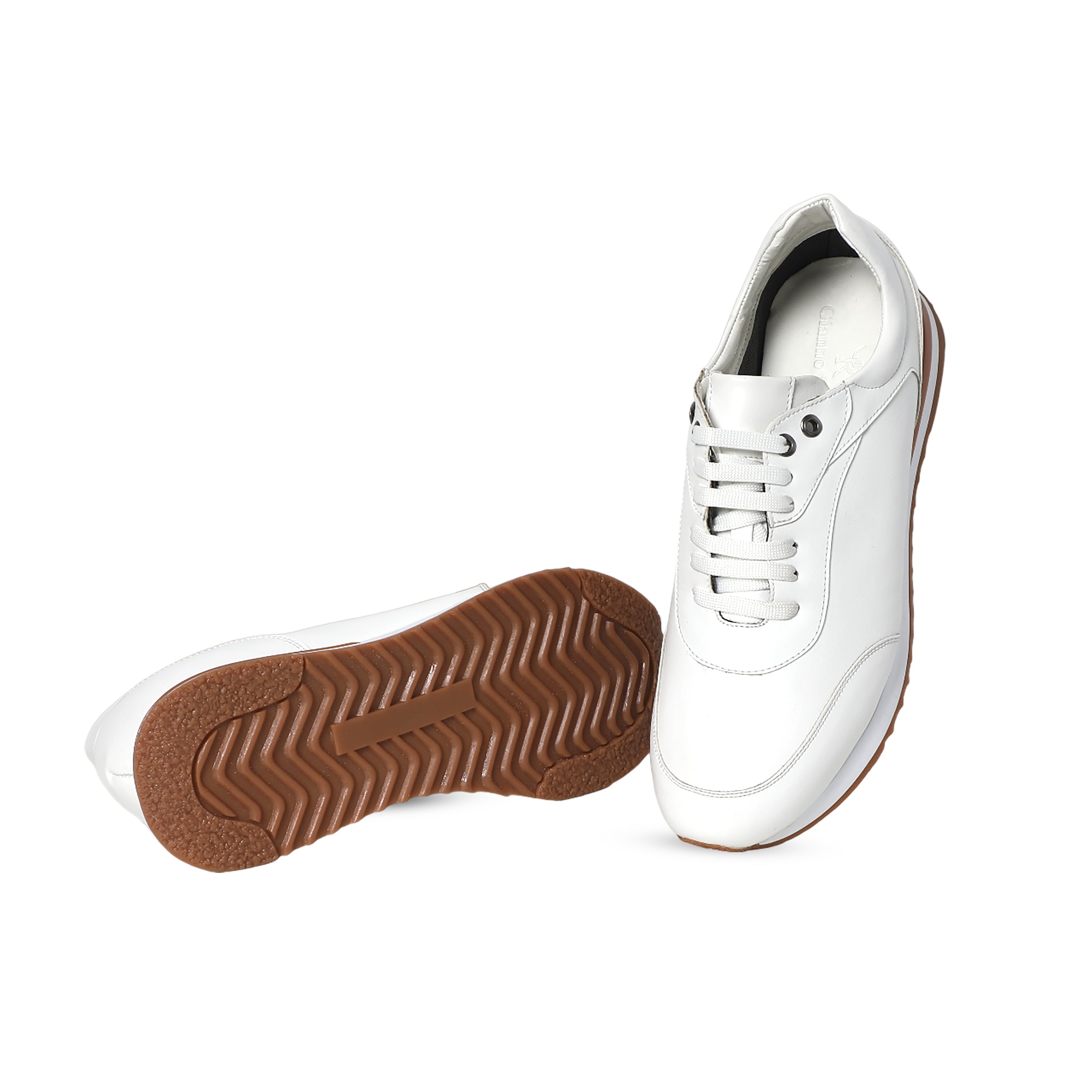 Men White Casual Designed Shoes