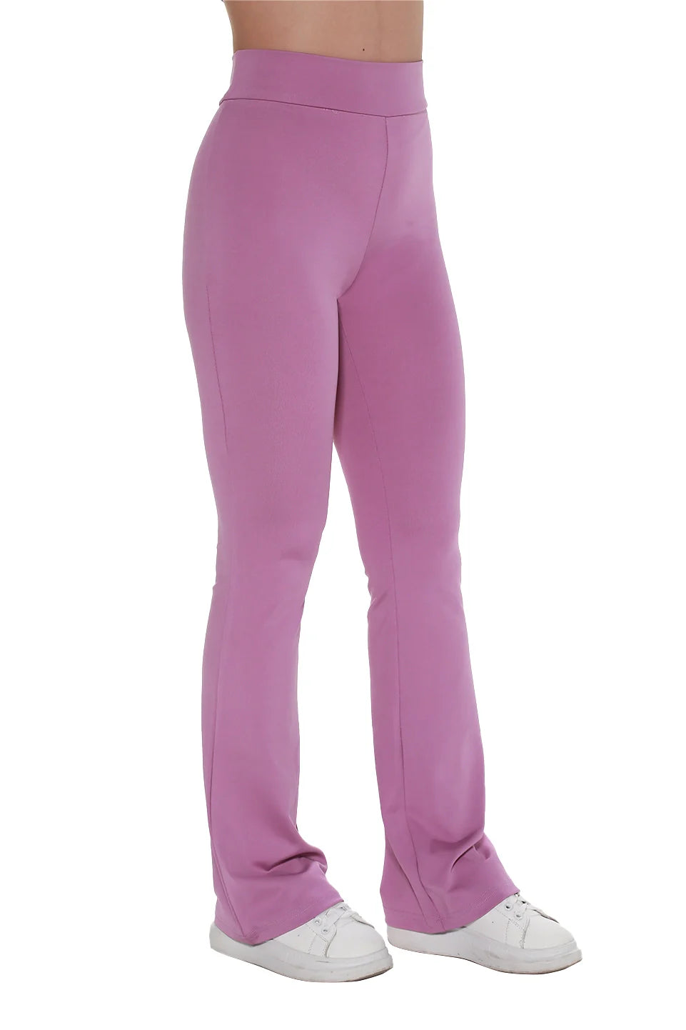 Purple High Waist Flare Legging