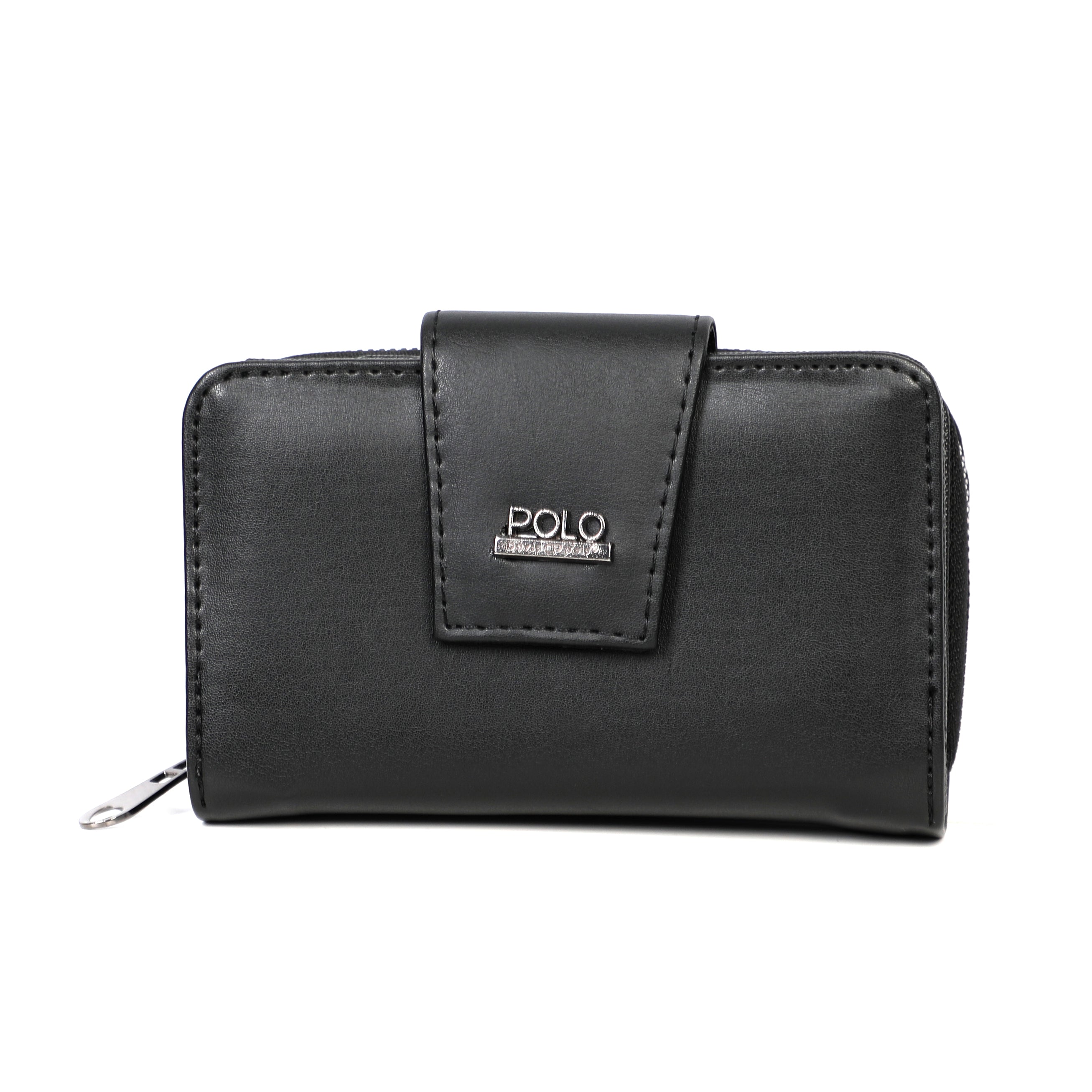 Women Black Wallet With Several Layers Design