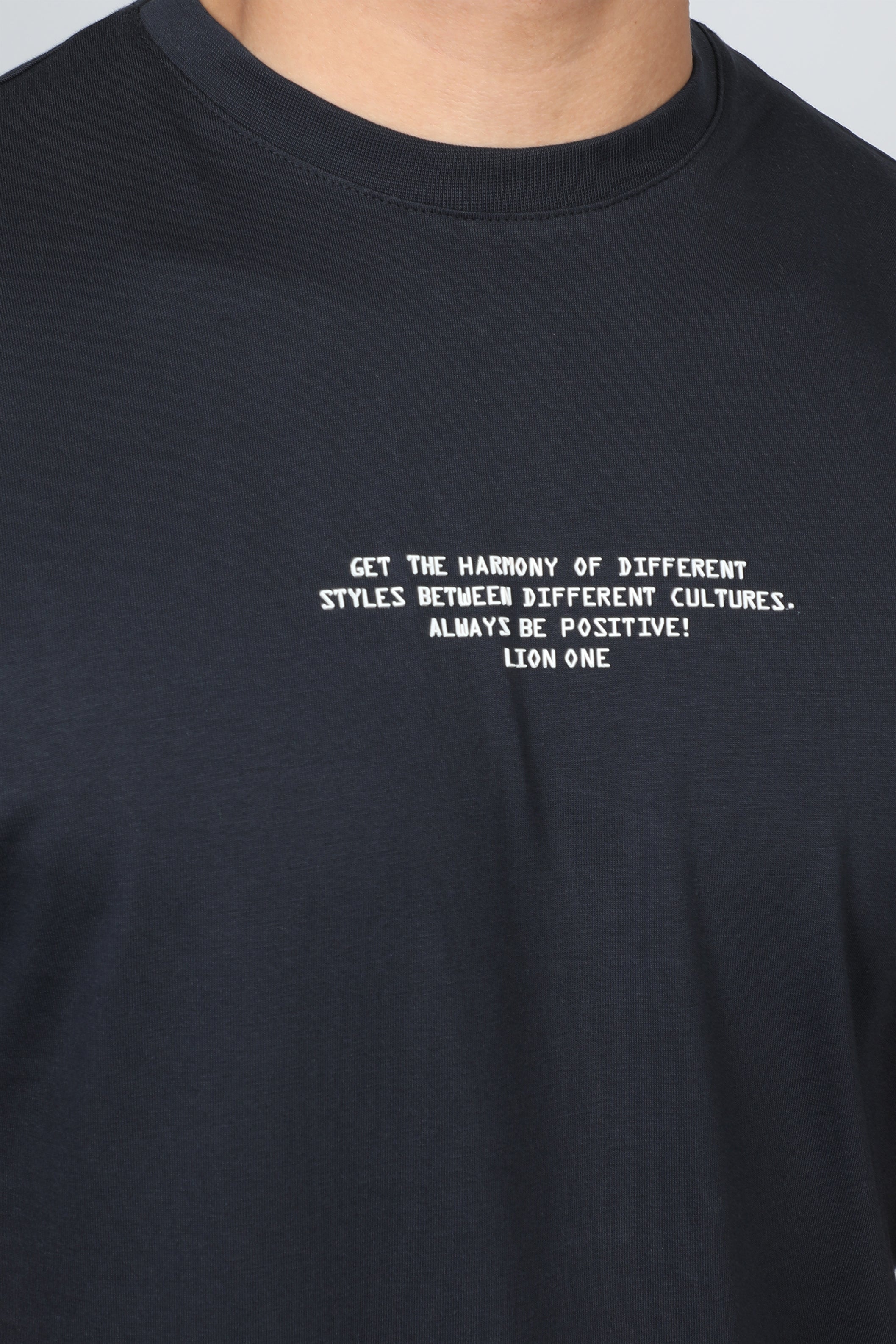 Navy T-shirt With Front And Back Logo