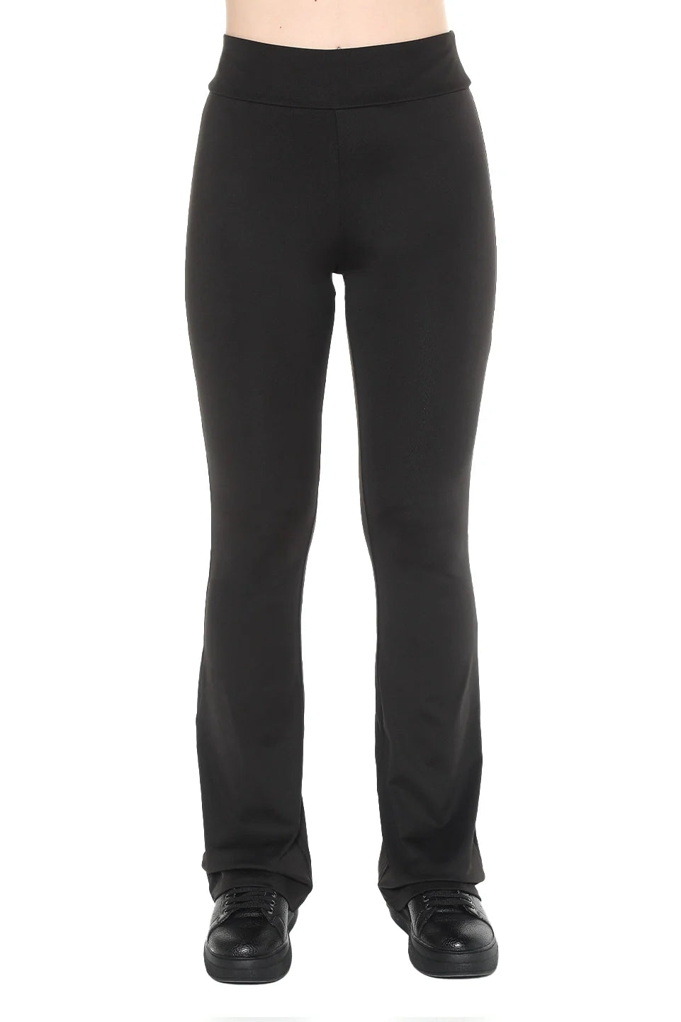 Black High Waist Flare Legging