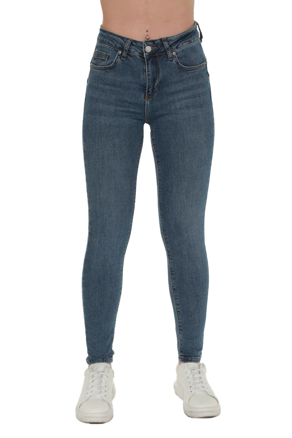 Blue Push Up Skinny Jeans