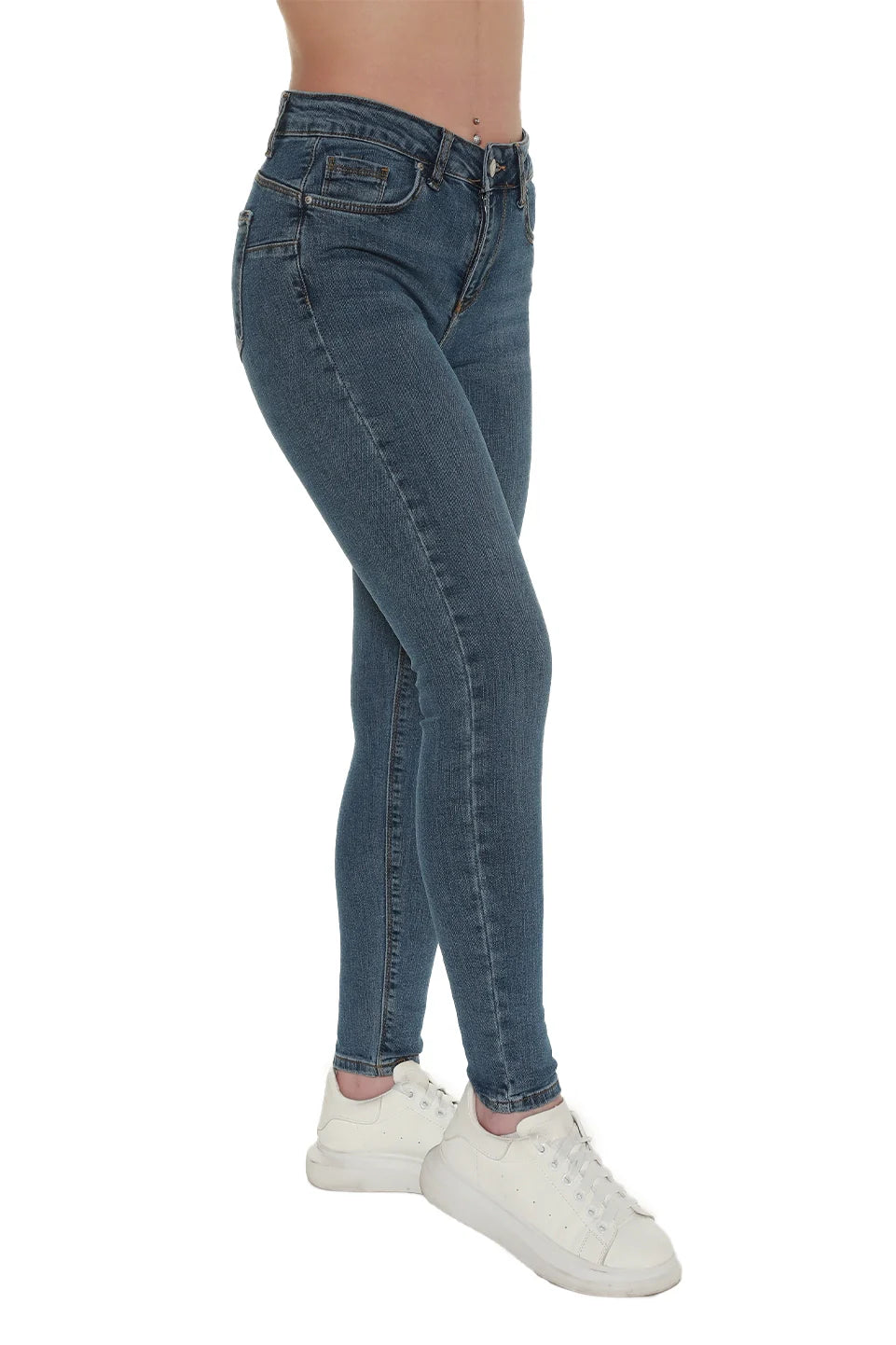 Blue Push Up Skinny Jeans