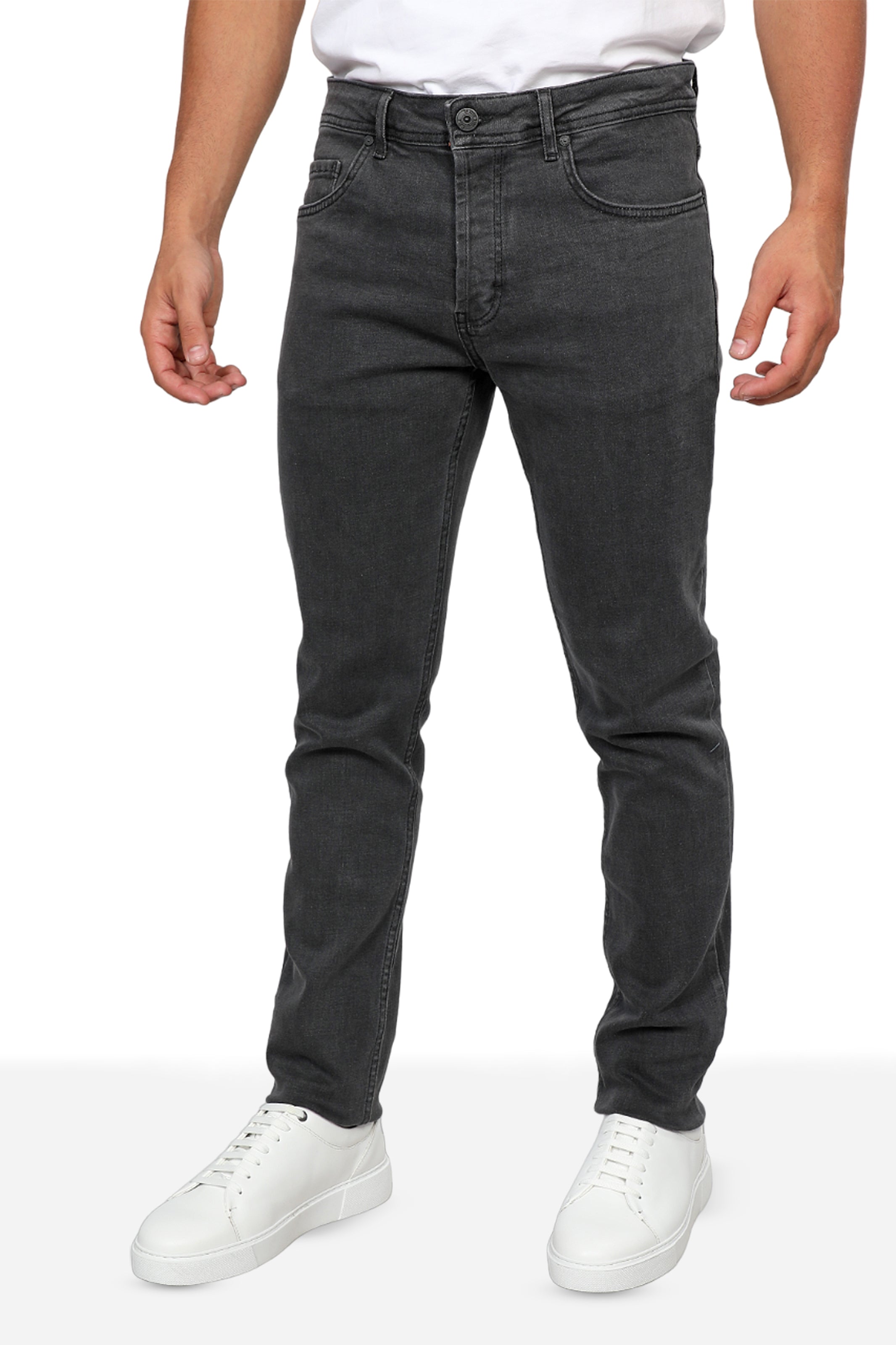 Men Dark Grey Slim Fit Jeans