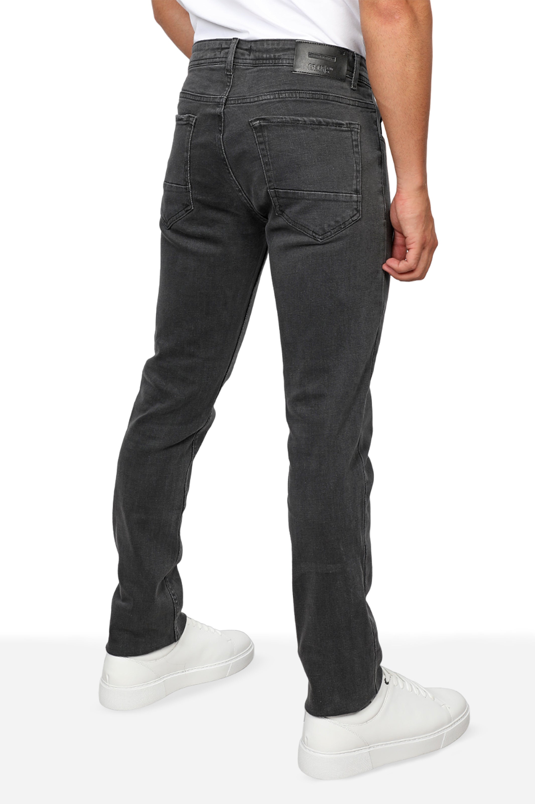 Men Dark Grey Slim Fit Jeans
