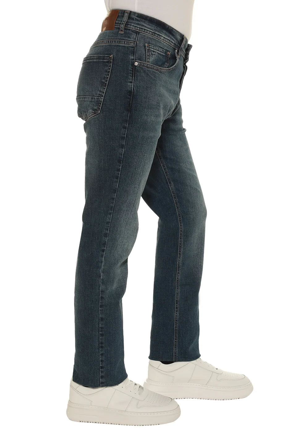 Blue Slim Straight Jeans