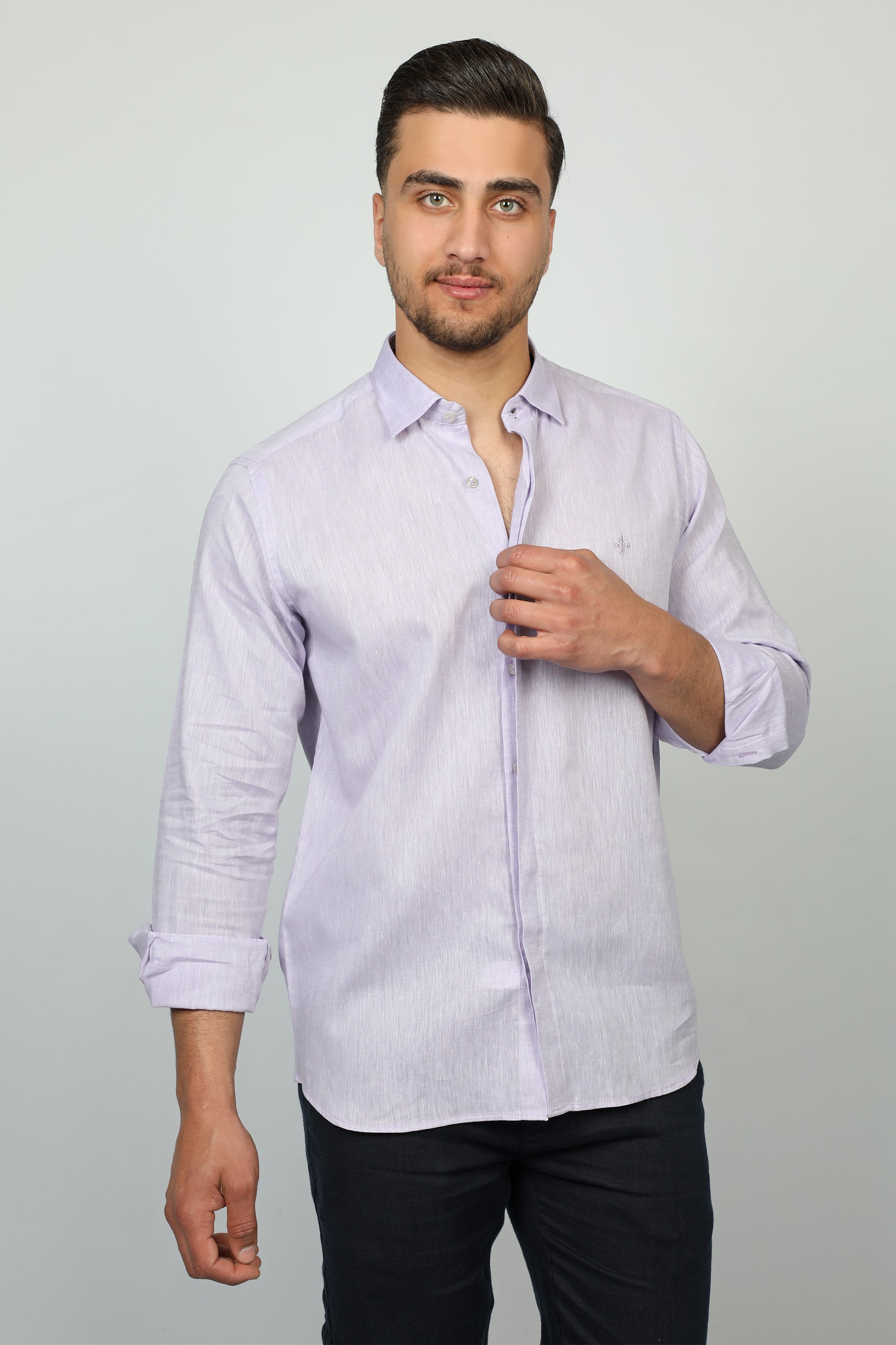 Purple Shirt With Simple Logo