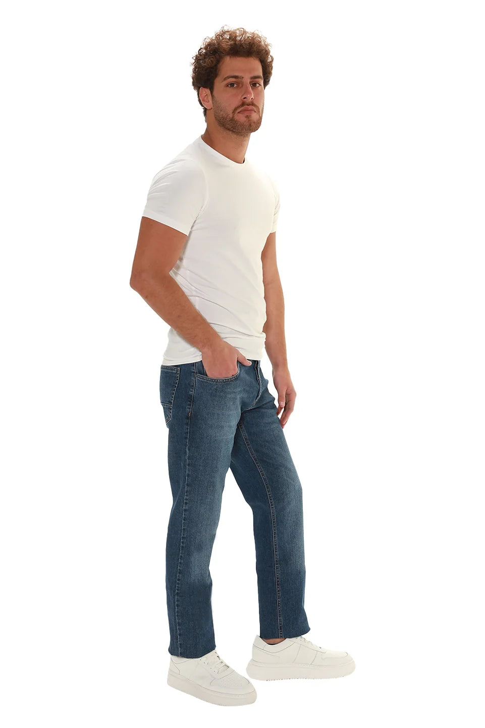 Light Blue Slim Straight Jeans