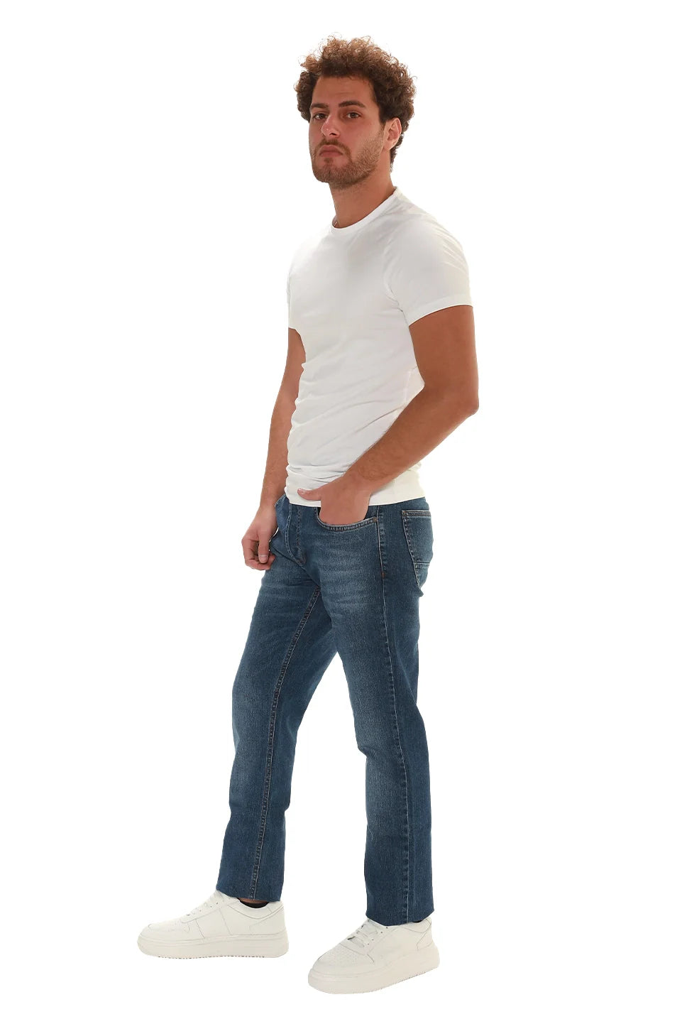 Light Blue Slim Straight Jeans