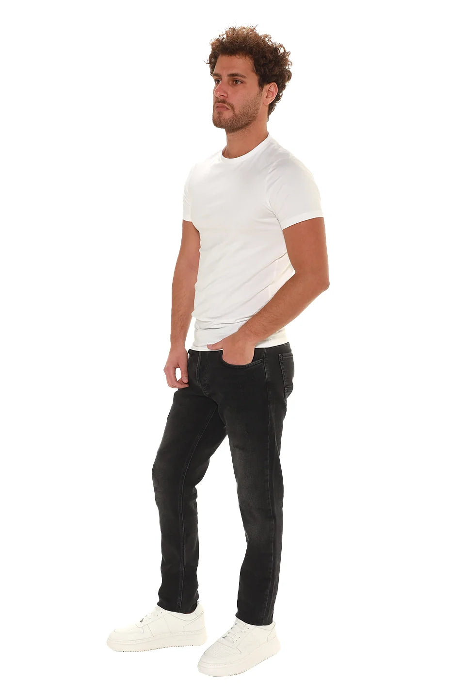 Skinny Black Grey Jeans