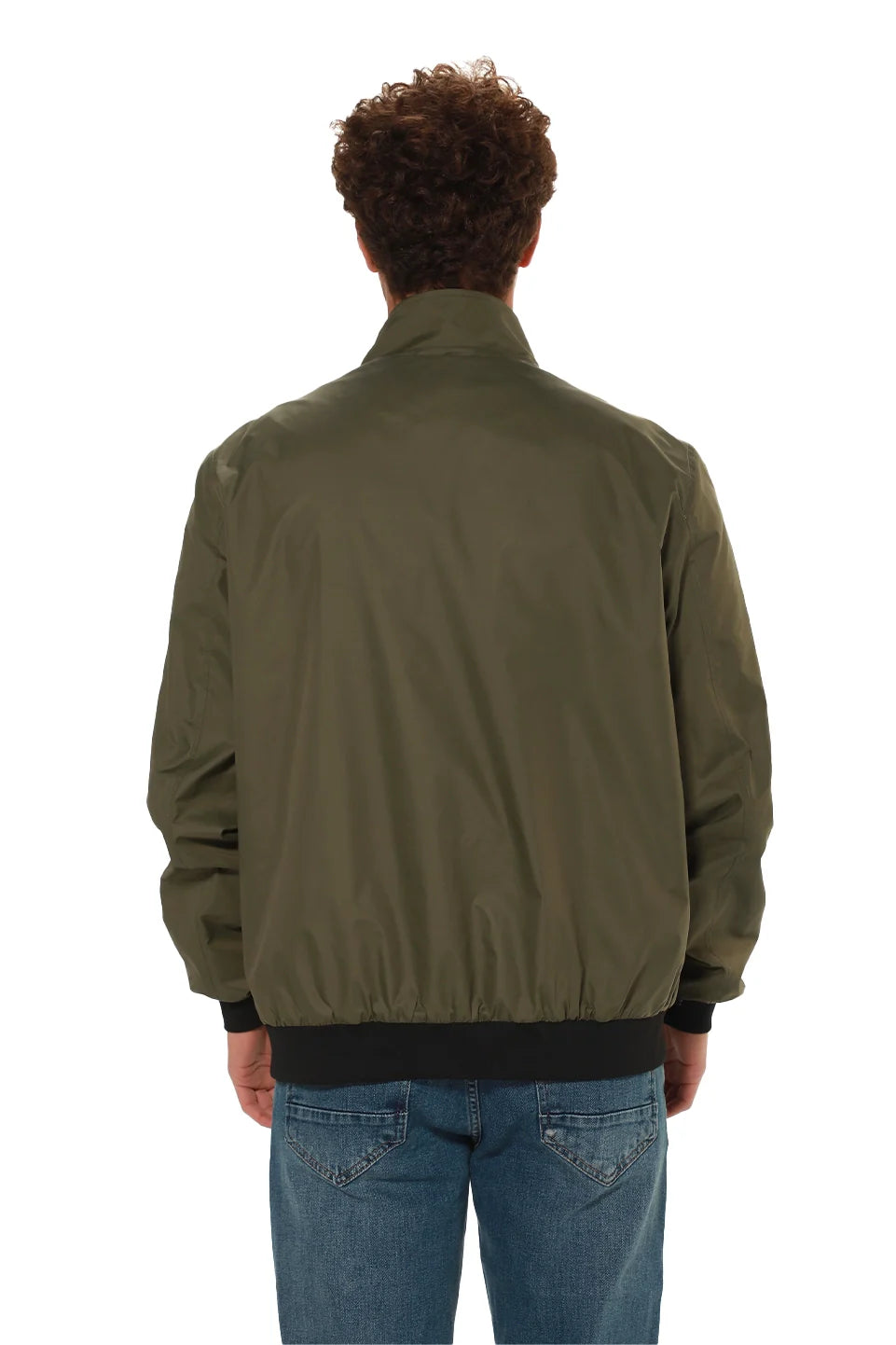 Military Parashut Jacket With Zipper To Close