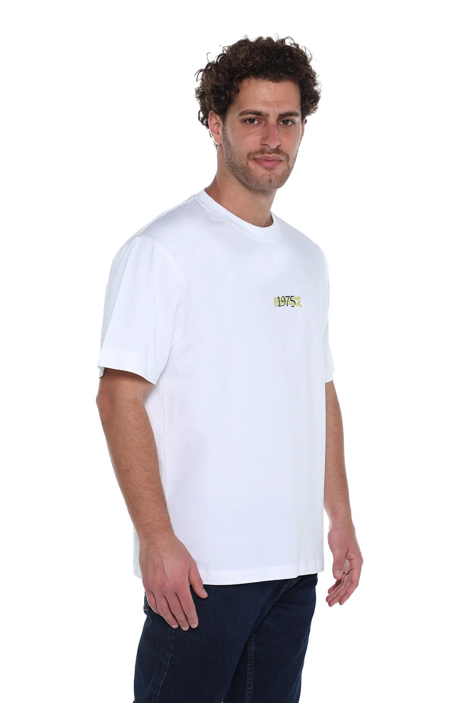 White Oversized T-Shirt With Front Design