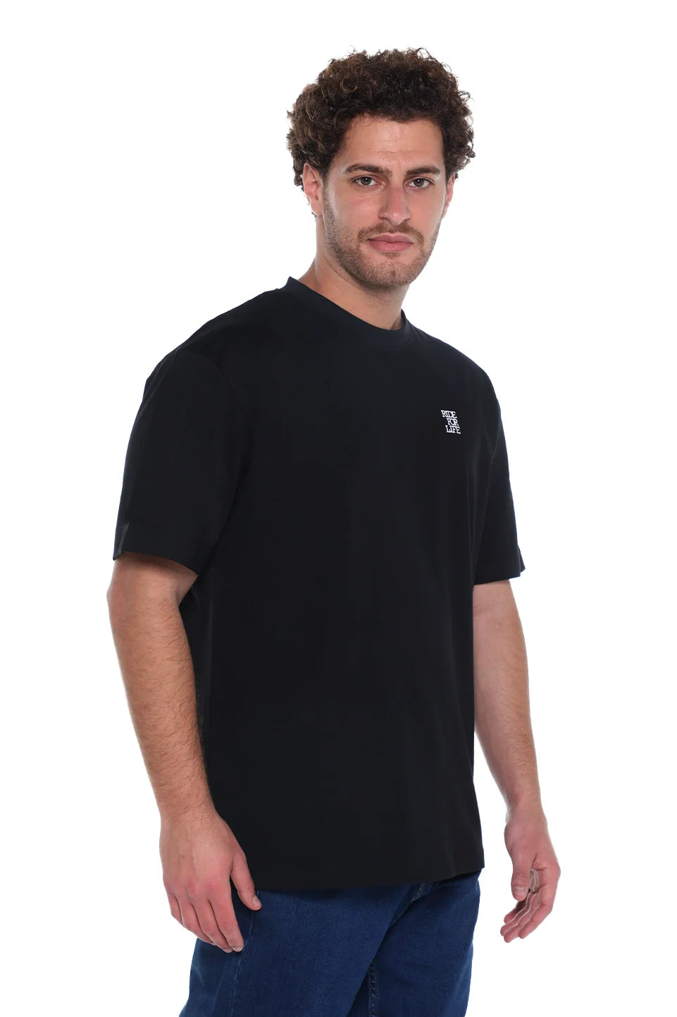 Oversized Black T-Shirt With Back Design