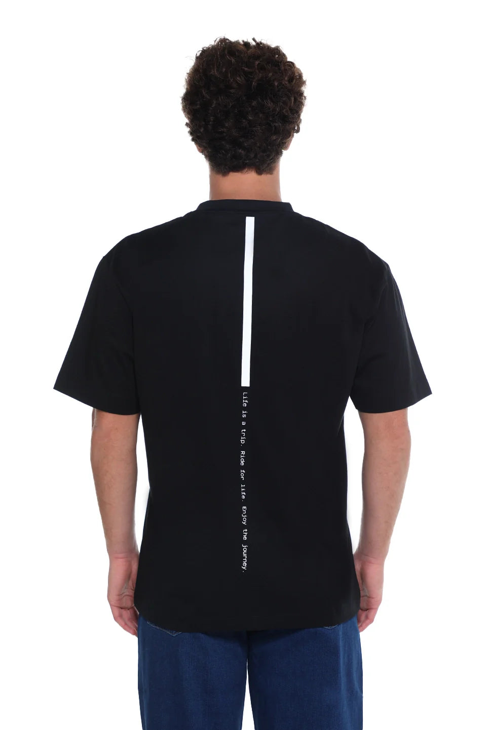 Oversized Black T-Shirt With Back Design