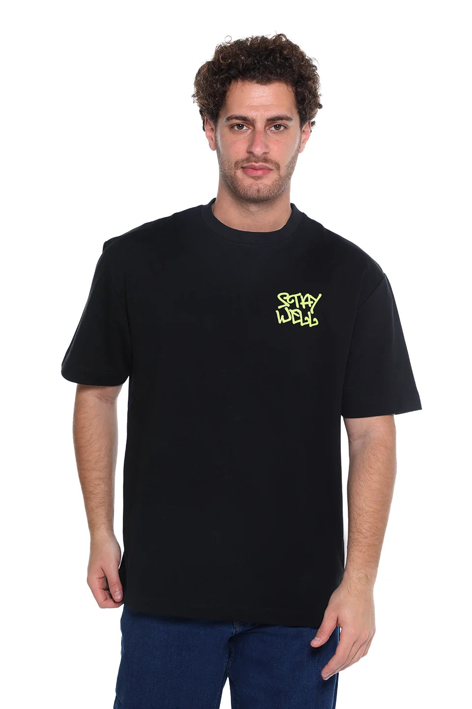Oversized Black T-Shirt With Back Design