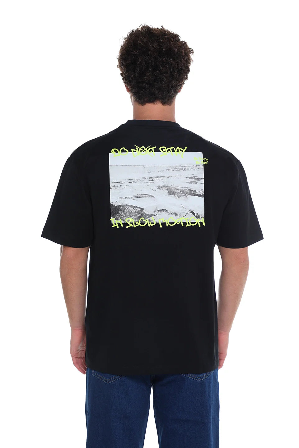 Oversized Black T-Shirt With Back Design