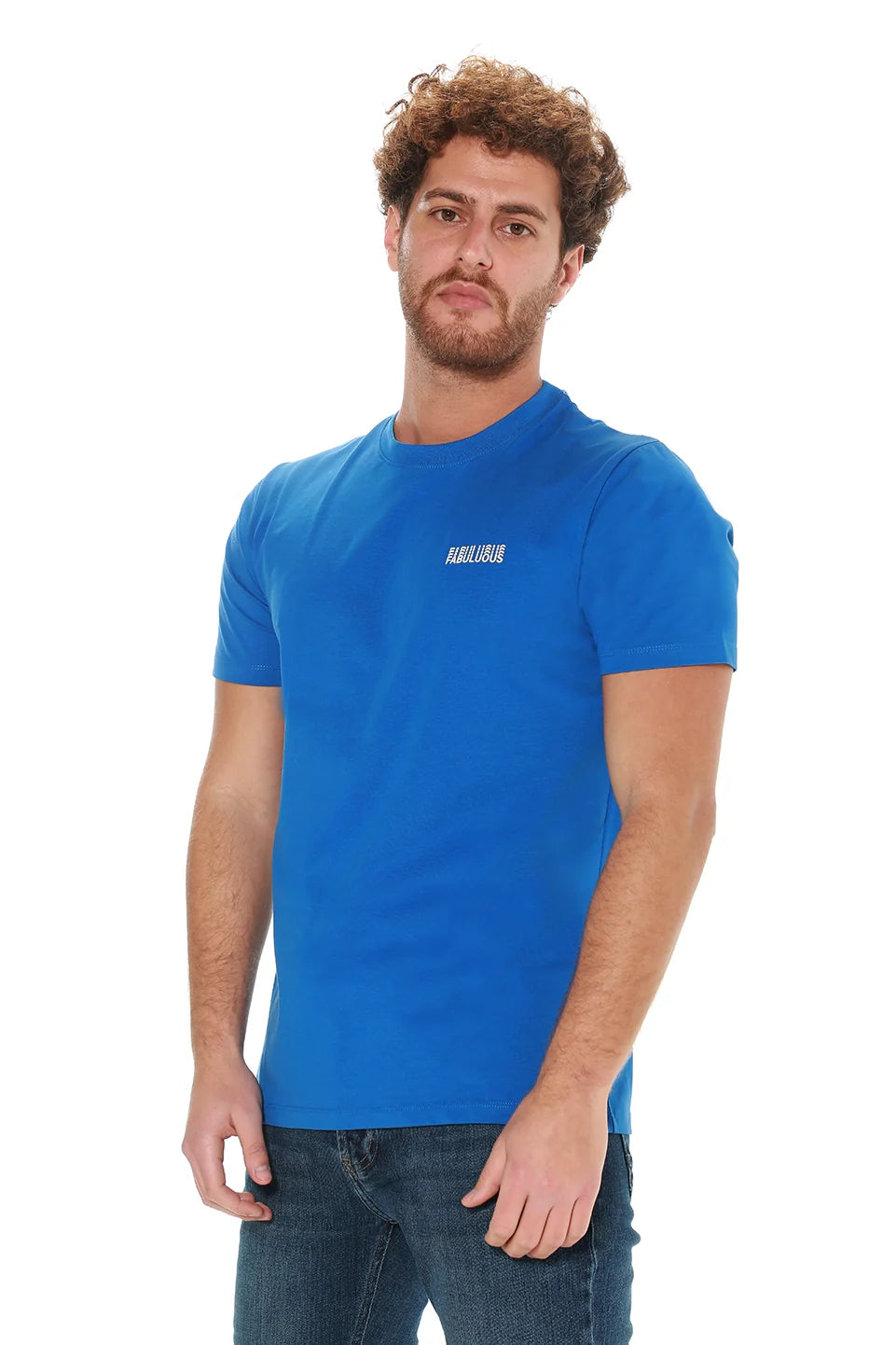 Blue T-shirt With "Fabuluous" Front Design