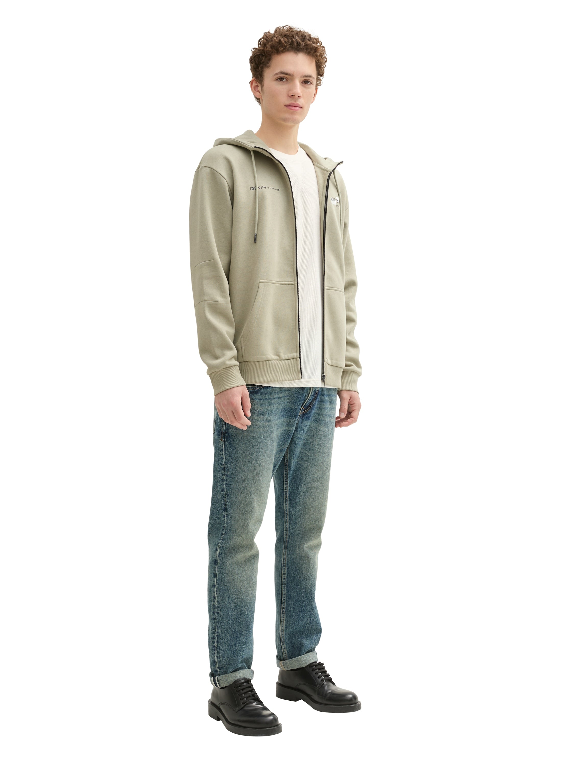 Tom Tailor Light Khaki Hooded Jacket