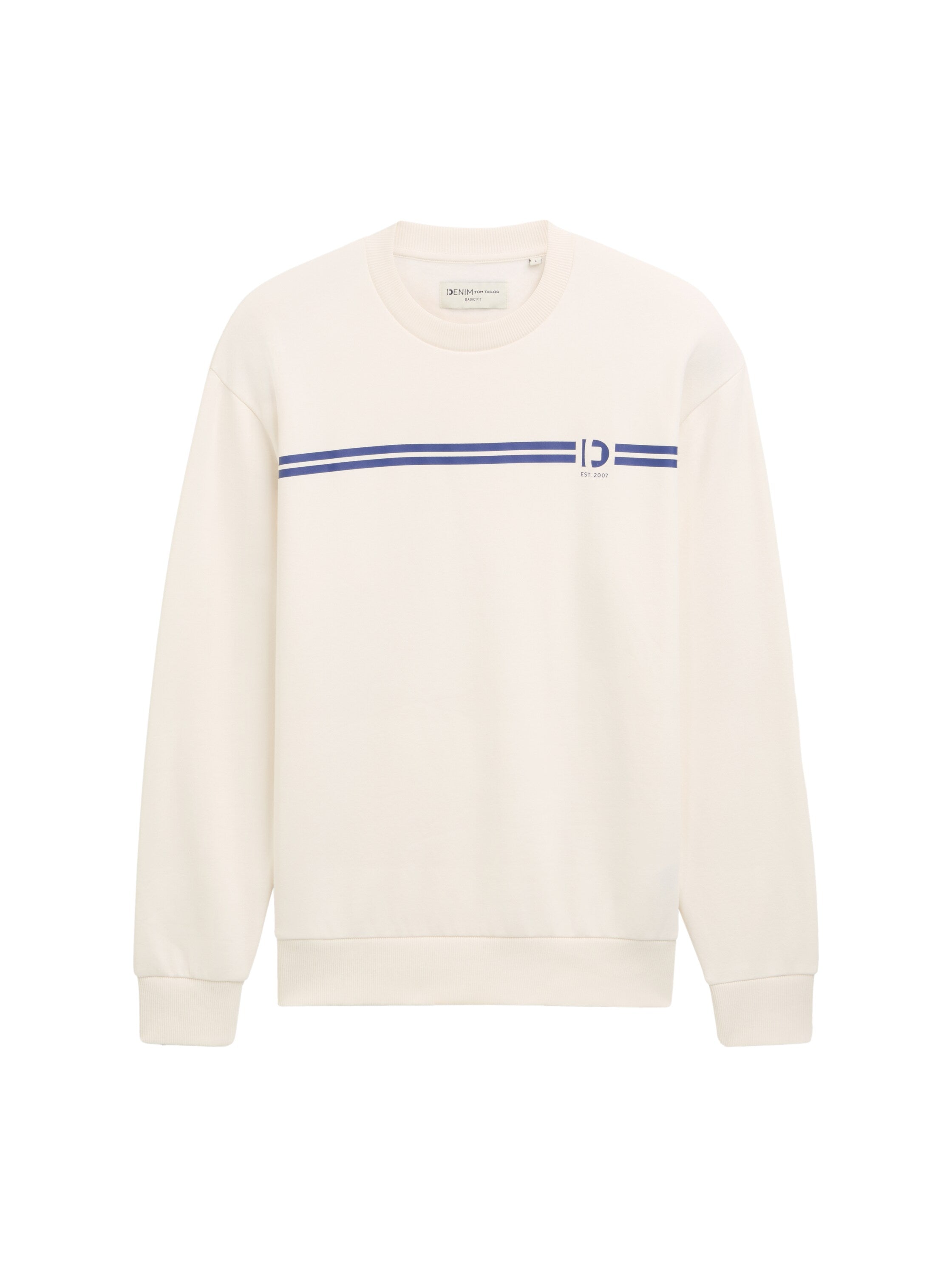 Tom Tailor White Sweater With A Logo Print