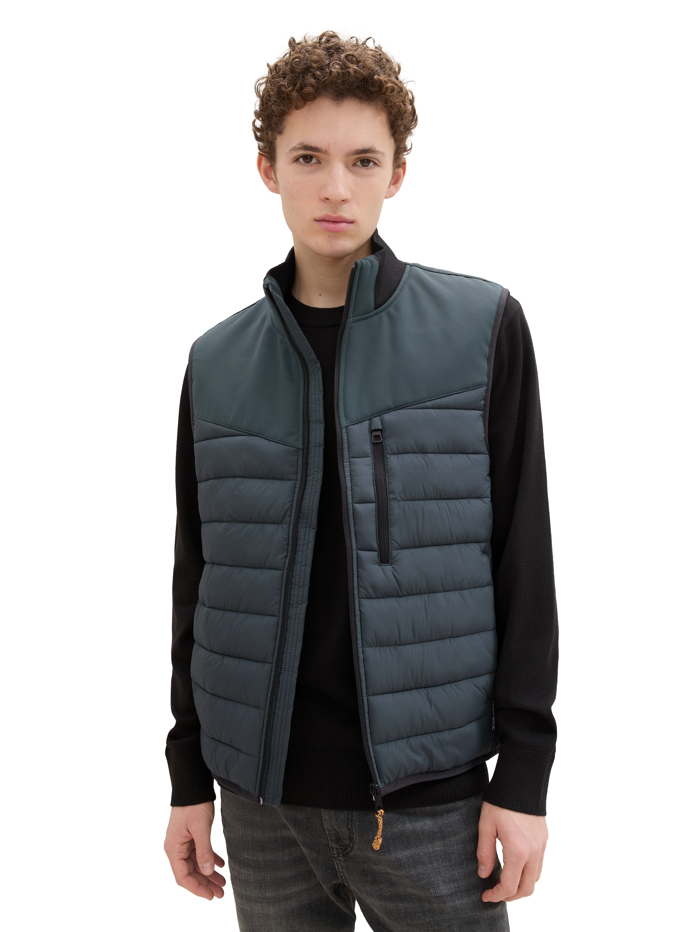 Tom Tailor Hybrid Green Vest