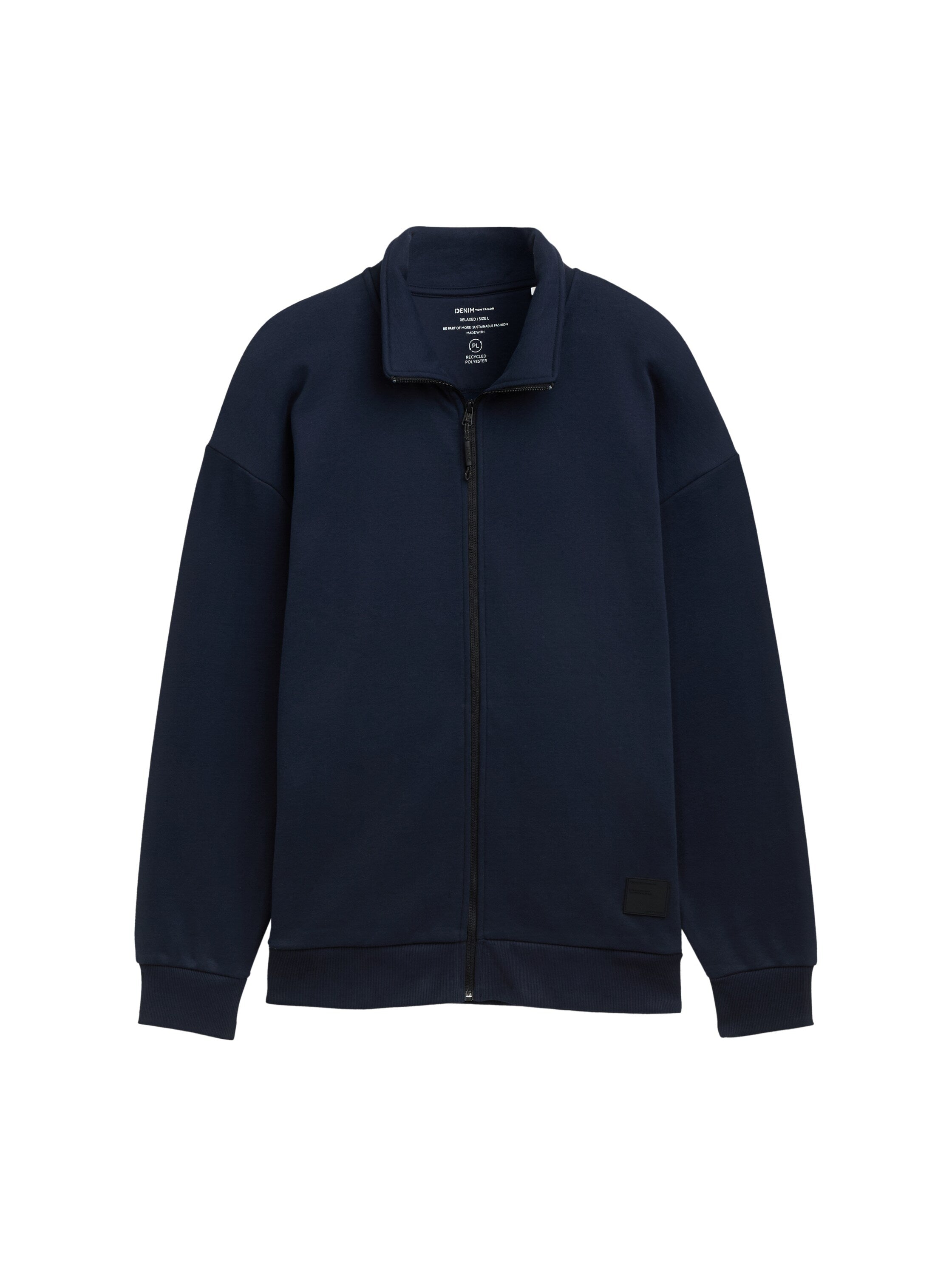 Tom Tailor Navy Jacket With Zipper To Close