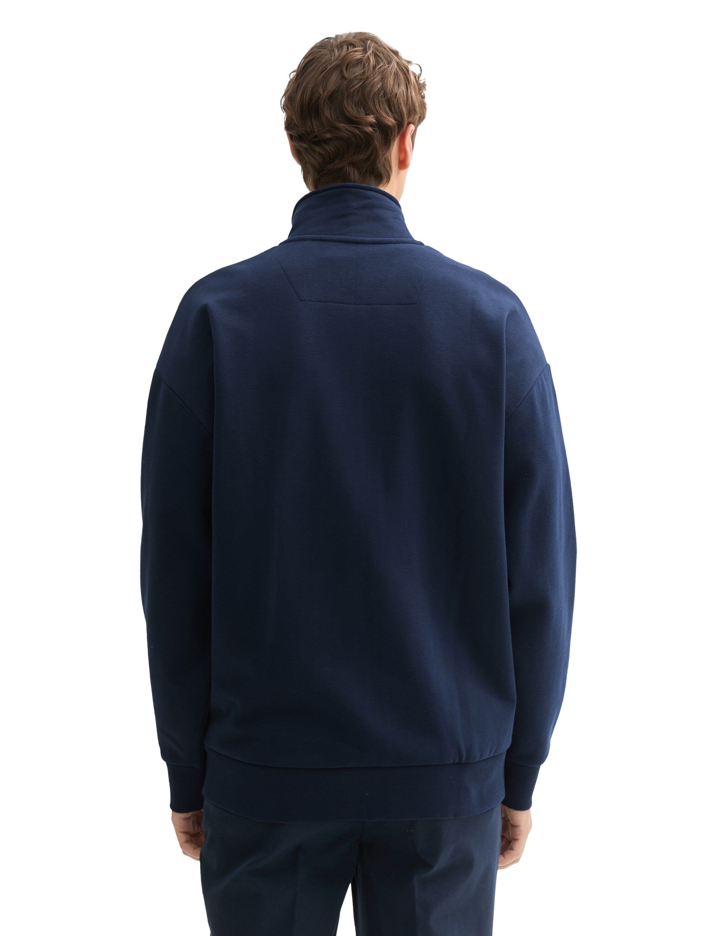 Tom Tailor Navy Jacket With Zipper To Close