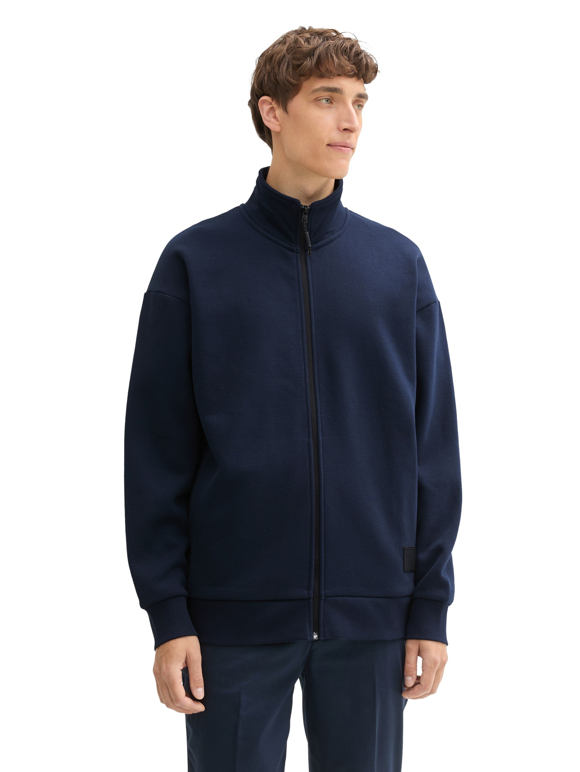 Tom Tailor Navy Jacket With Zipper To Close