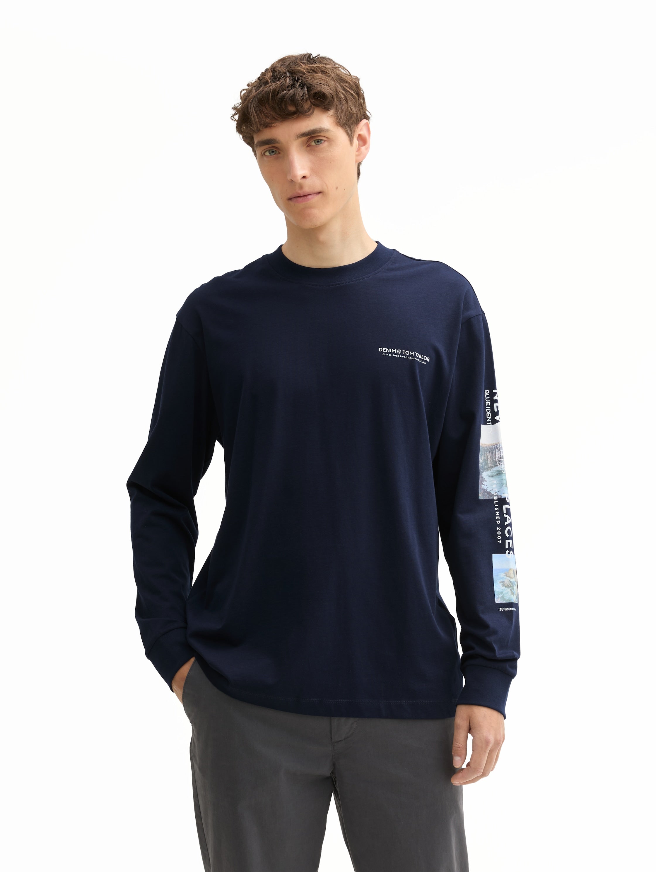 Tom Tailor Navy Round Neck Sweater