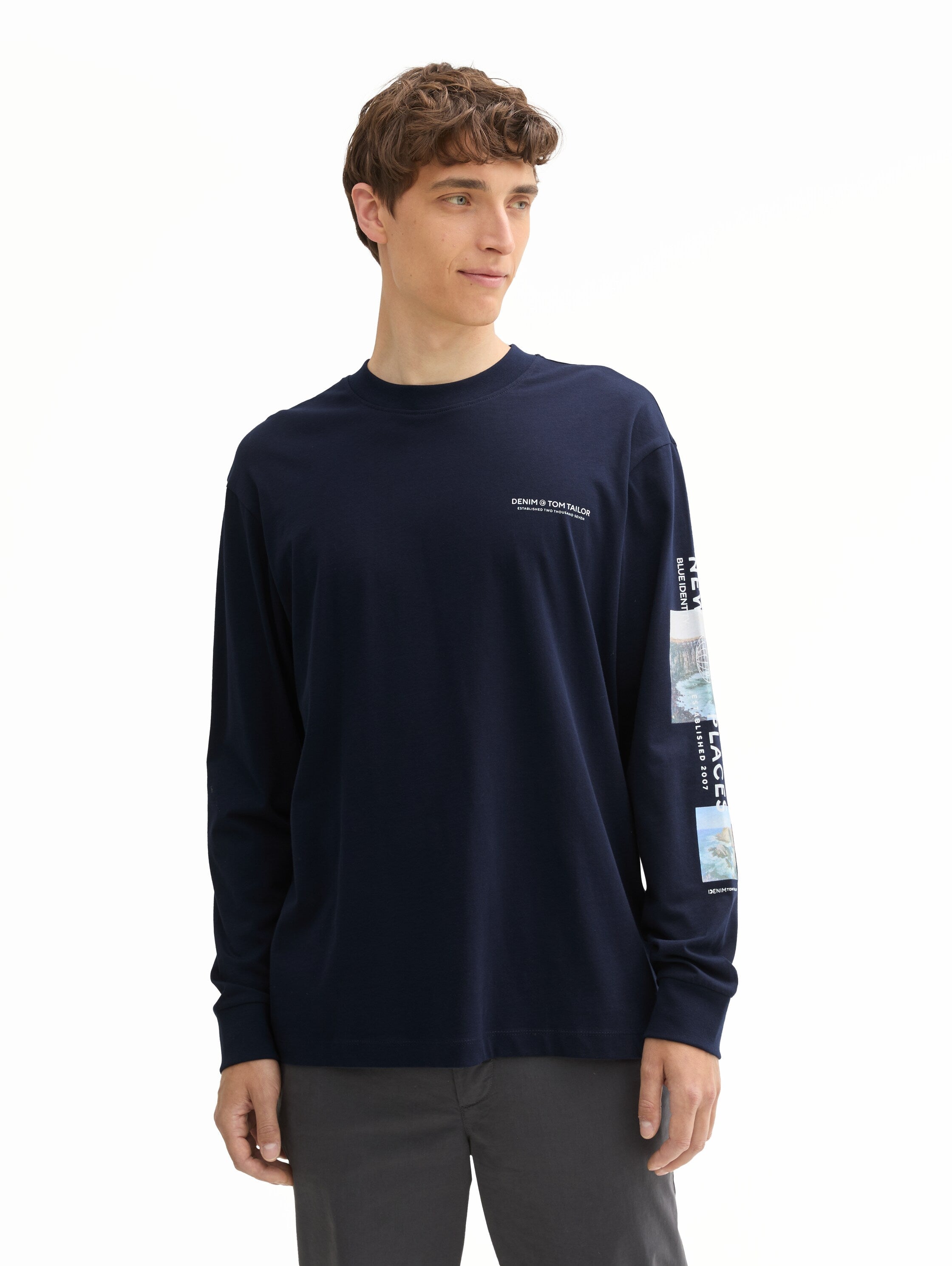 Tom Tailor Navy Round Neck Sweater