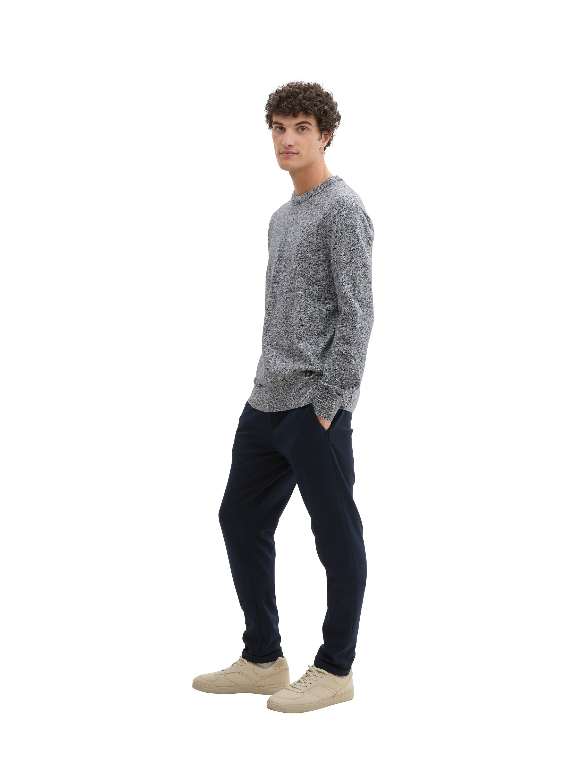 Tom Tailor Slim Jersey Navy Chino