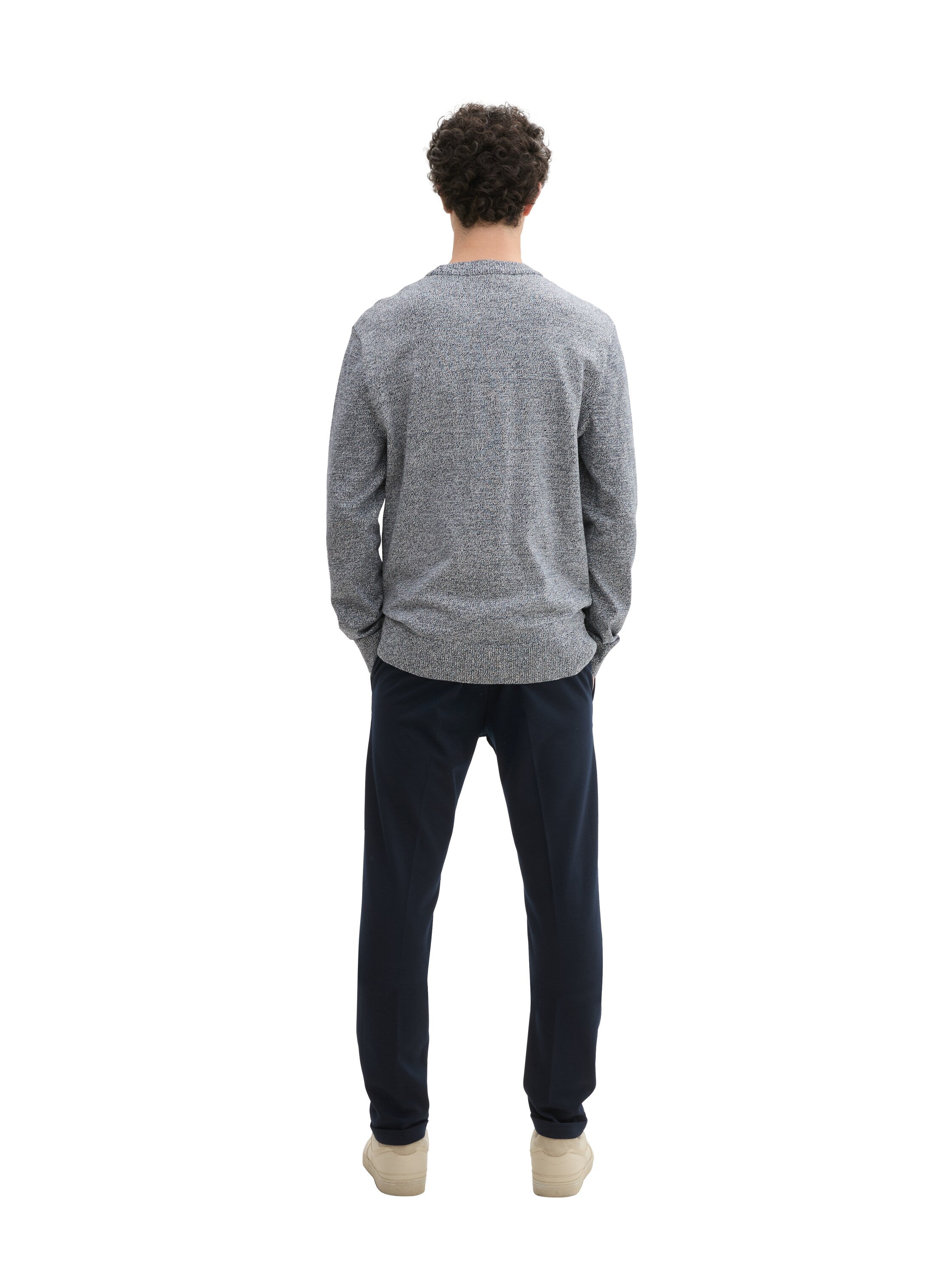 Tom Tailor Slim Jersey Navy Chino