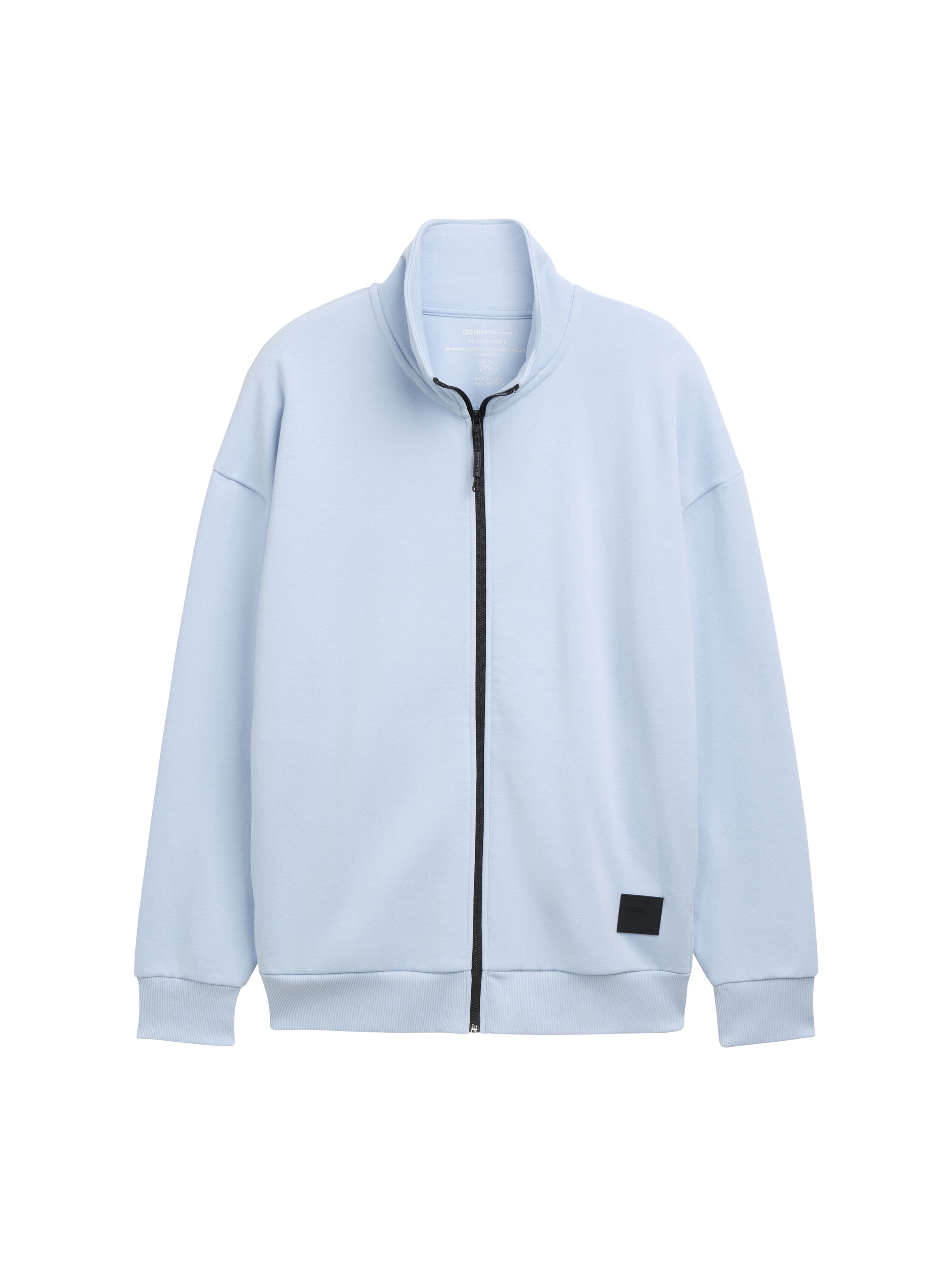 Tom Tailor Light Blue Jacket With Zipper To Close