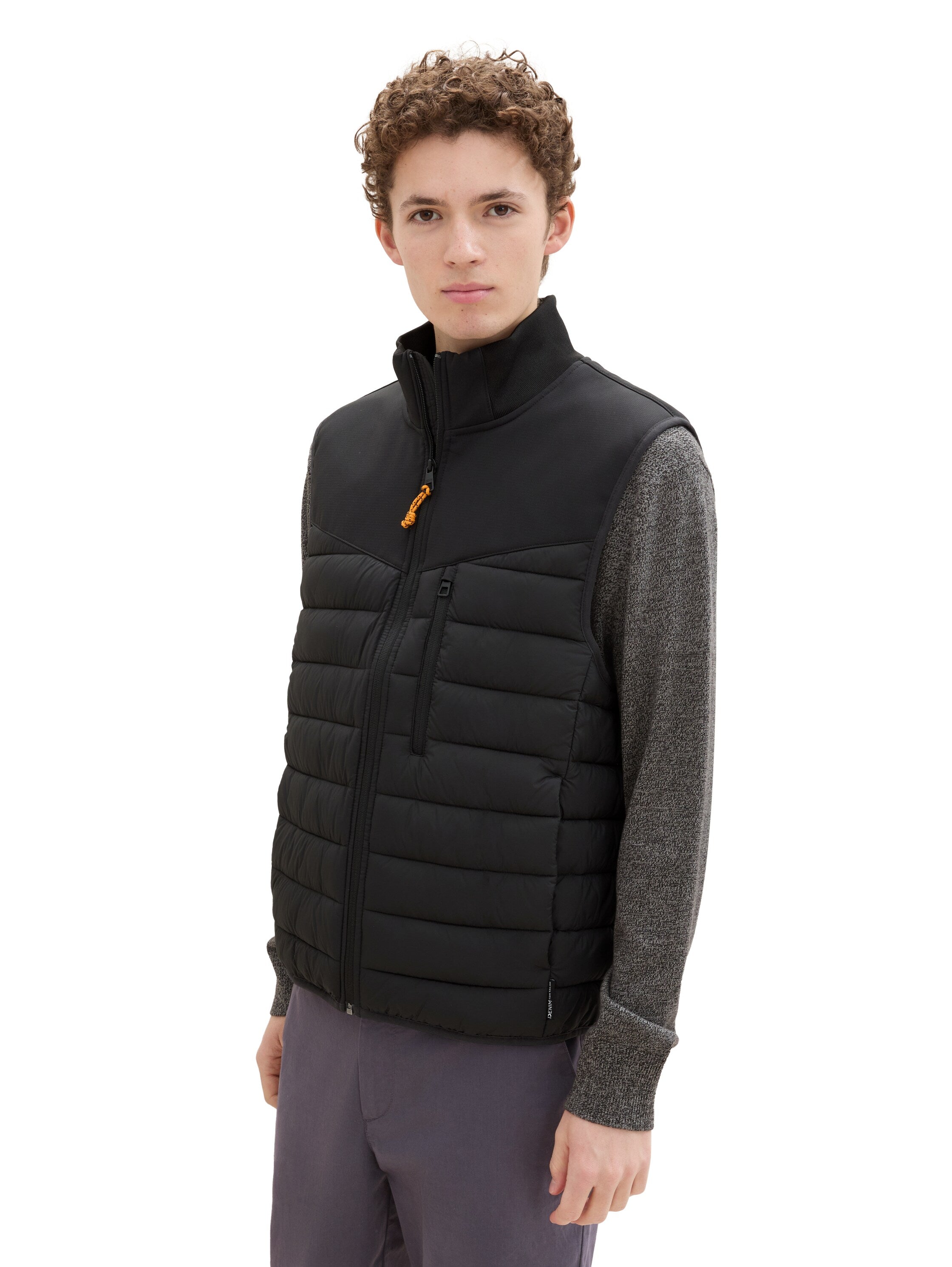 Tom Tailor Hybrid Black Vest