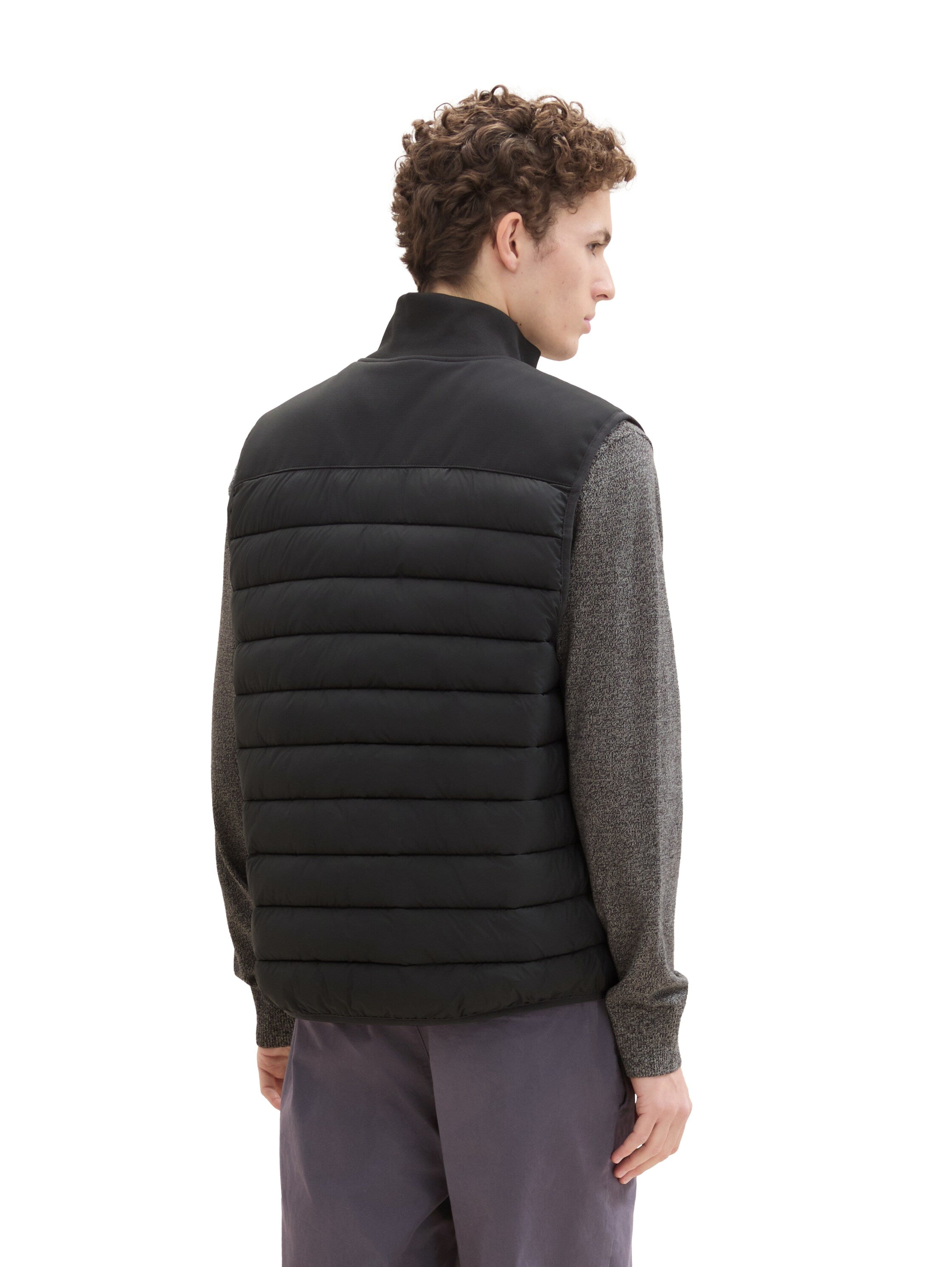 Tom Tailor Hybrid Black Vest