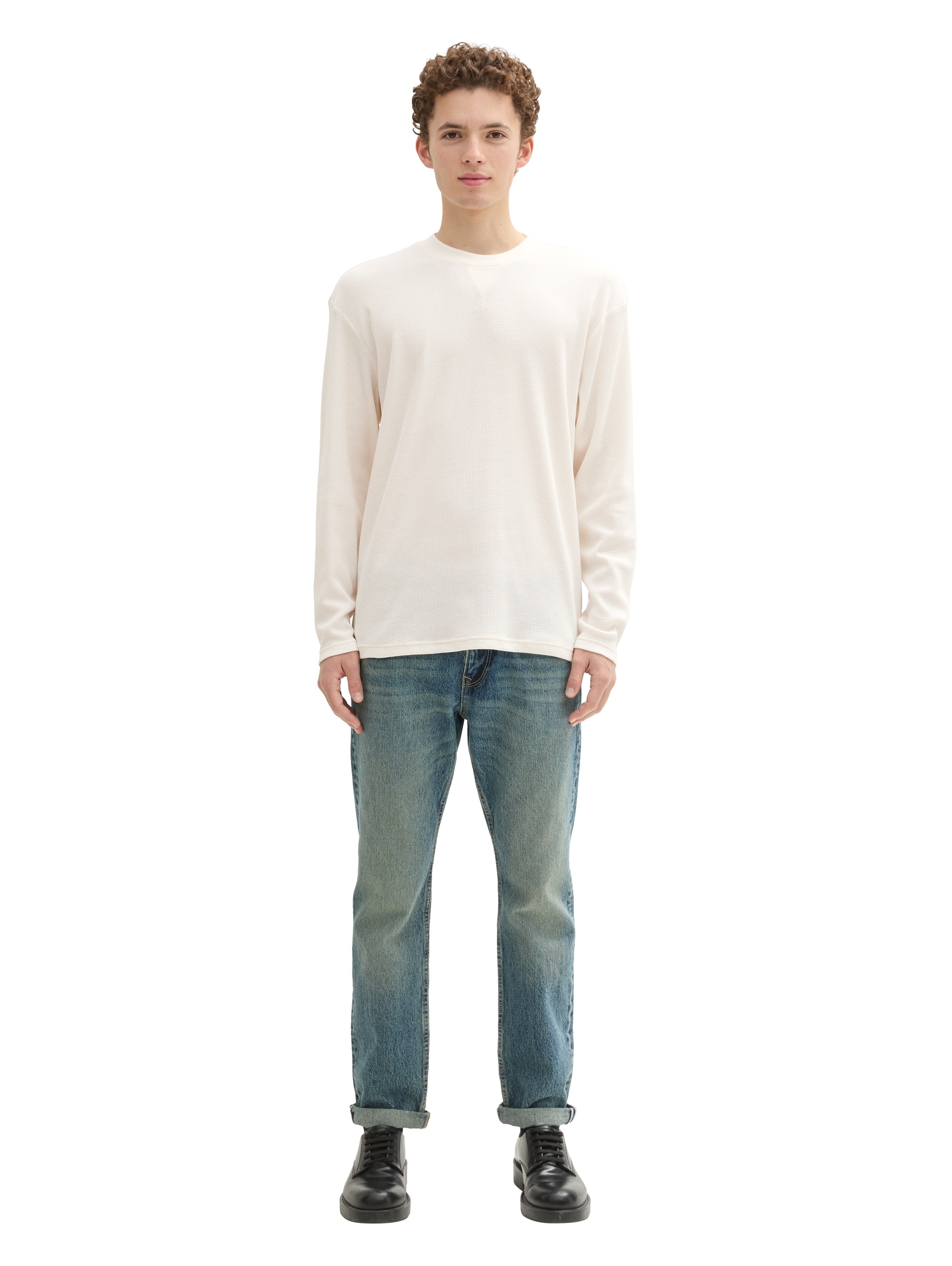 Tom Tailor White Long Sleeved T-shirt