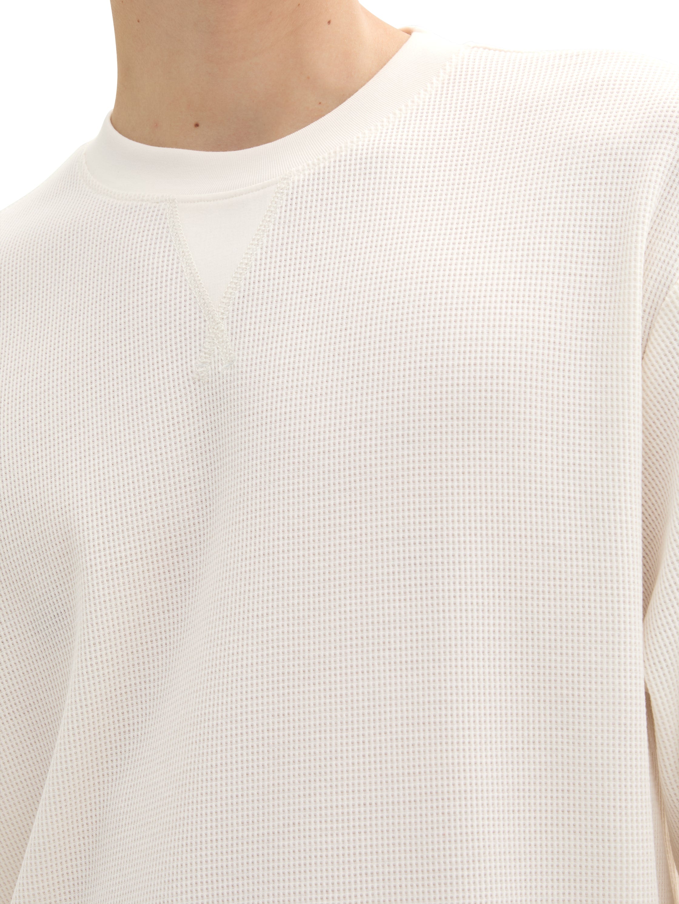 Tom Tailor White Long Sleeved T-shirt