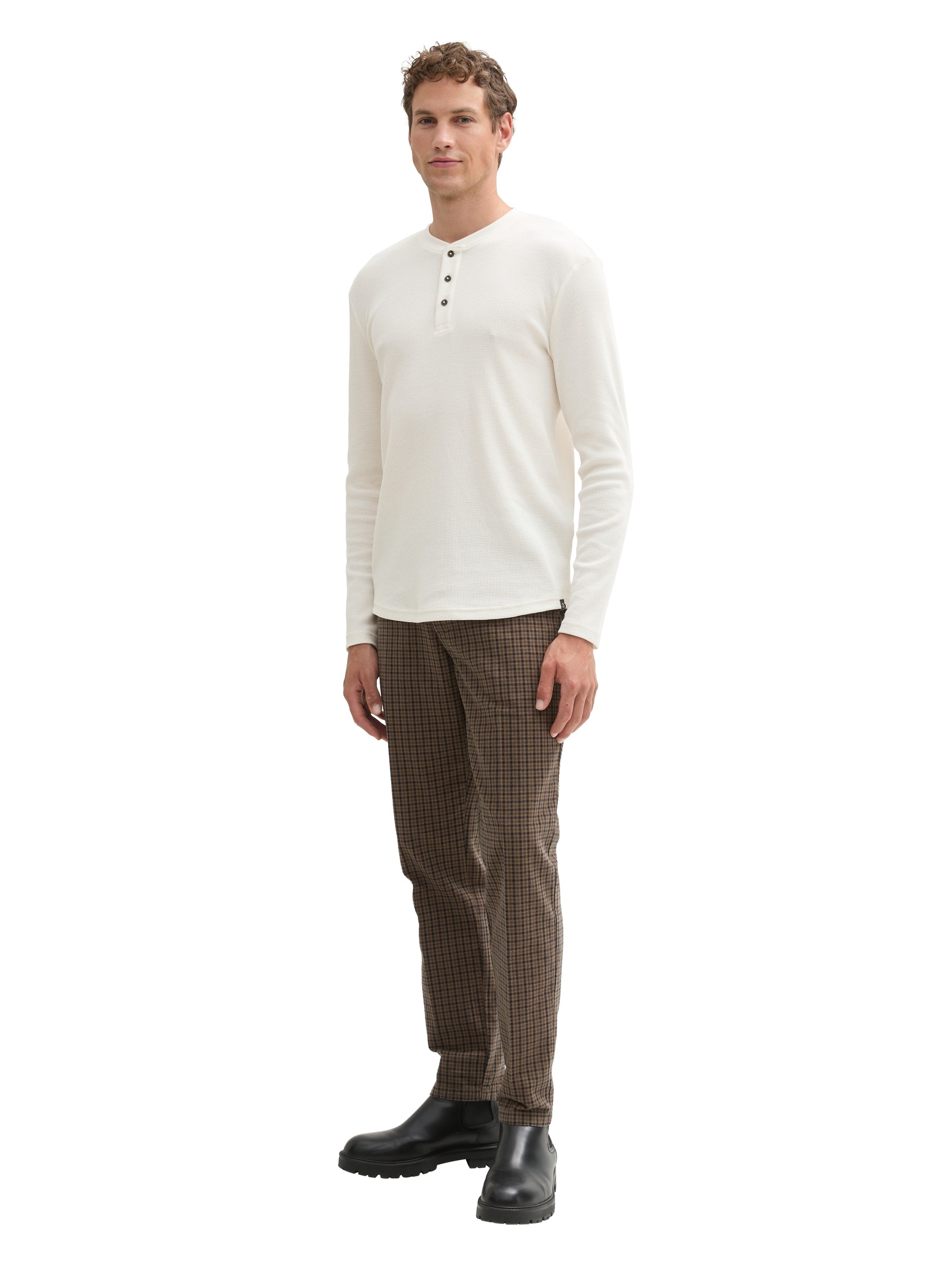 Tom Tailor White Textured T-shirt