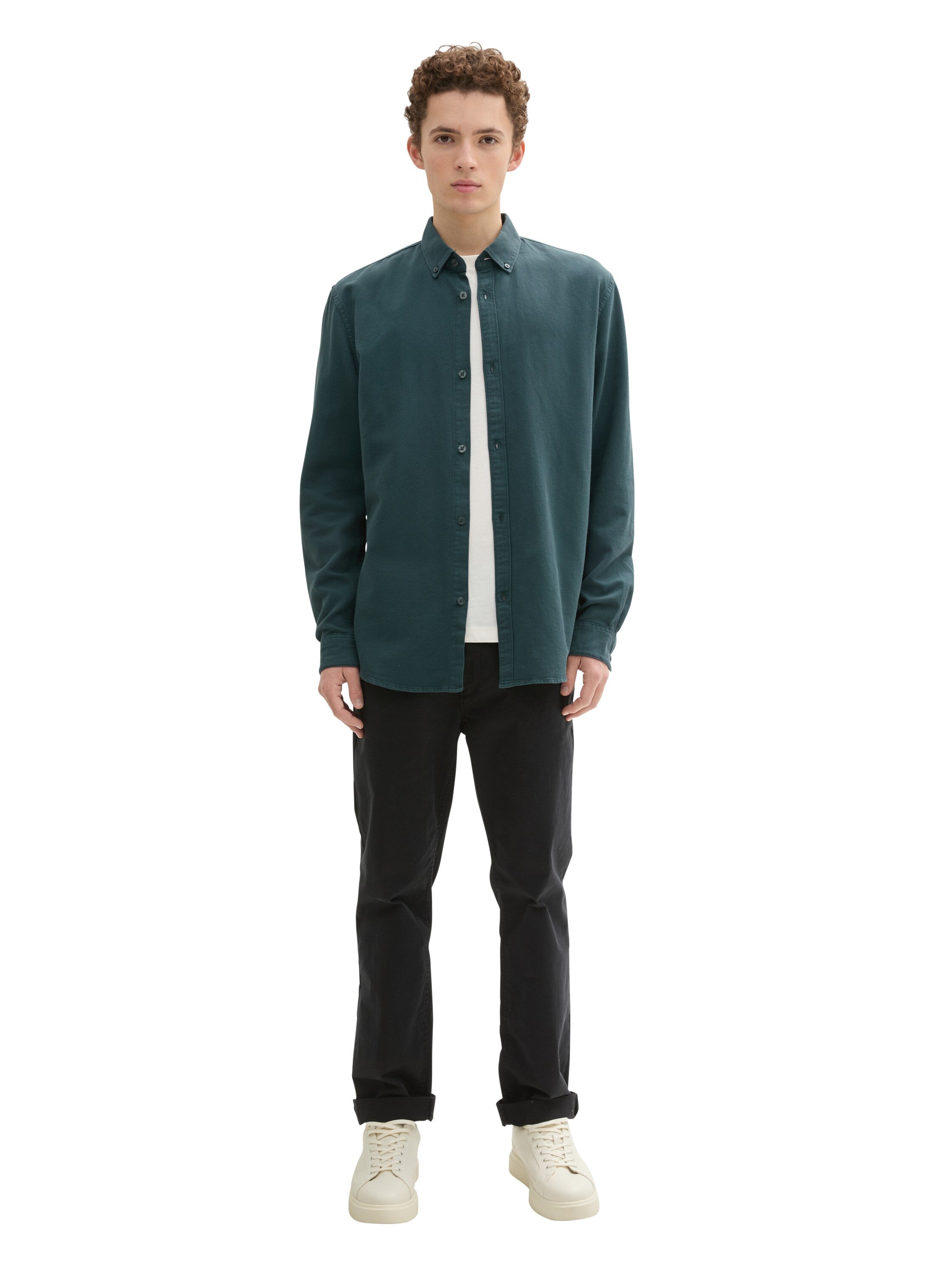 Tom Tailor Dark Green Casual Shirt